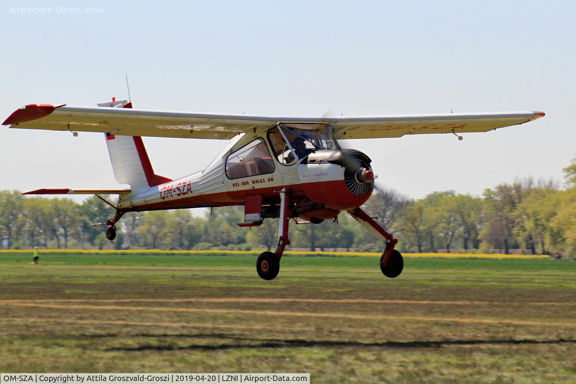OM-SZA, 1980 PZL-Okecie PZL-104 Wilga 80 C/N CF14800563, LZNI - Nitra Airport, Slovakia