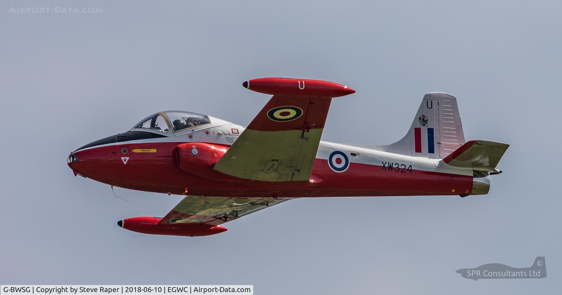 G-BWSG, 1970 BAC 84 Jet Provost T.5 C/N EEP/JP/988, XW324 RAF Cosford air display.