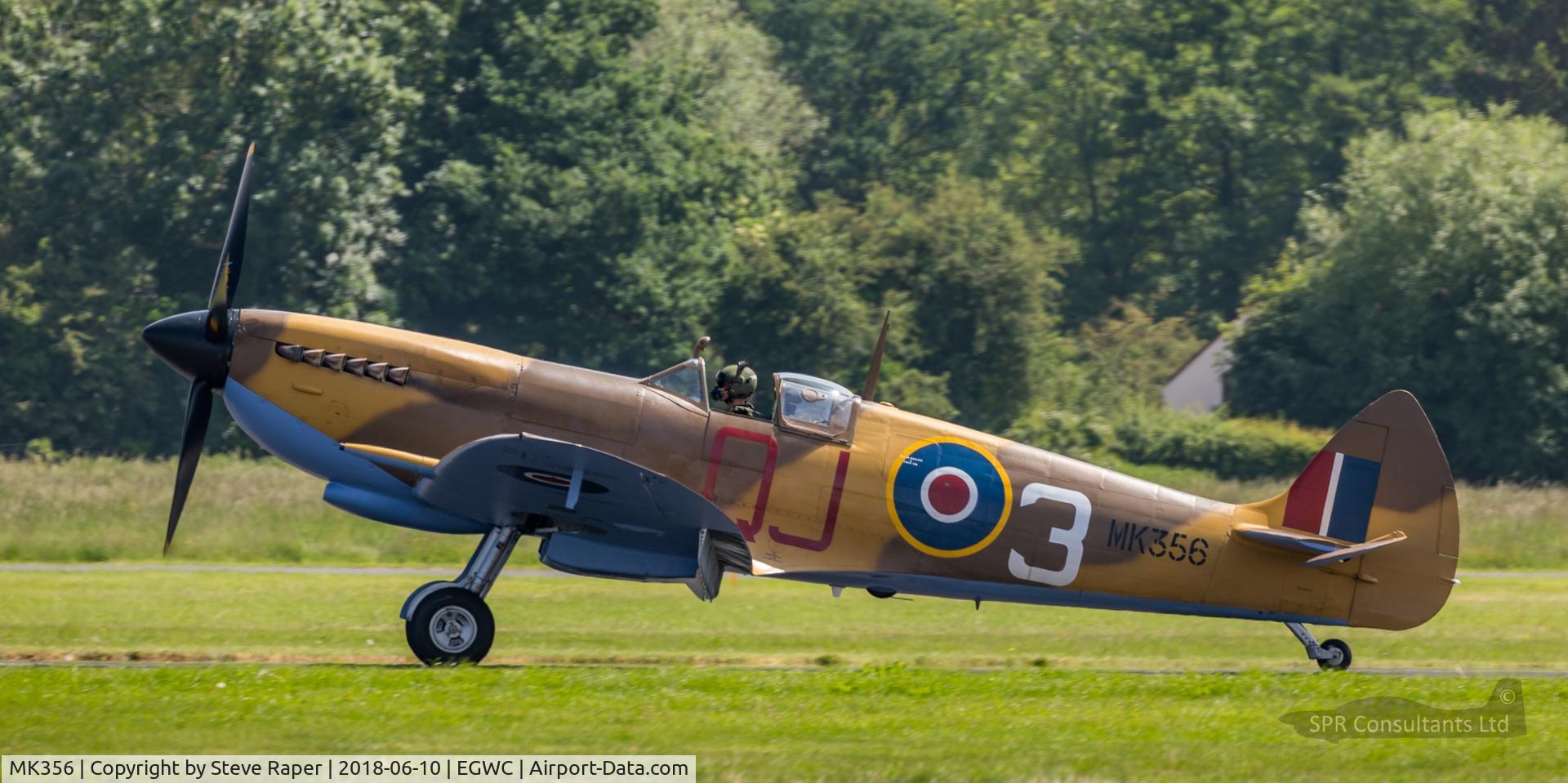 MK356, 1944 Supermarine 361 Spitfire LF.IXc C/N CBAF.IX.1561, Getting ready to display at RAF Cosford