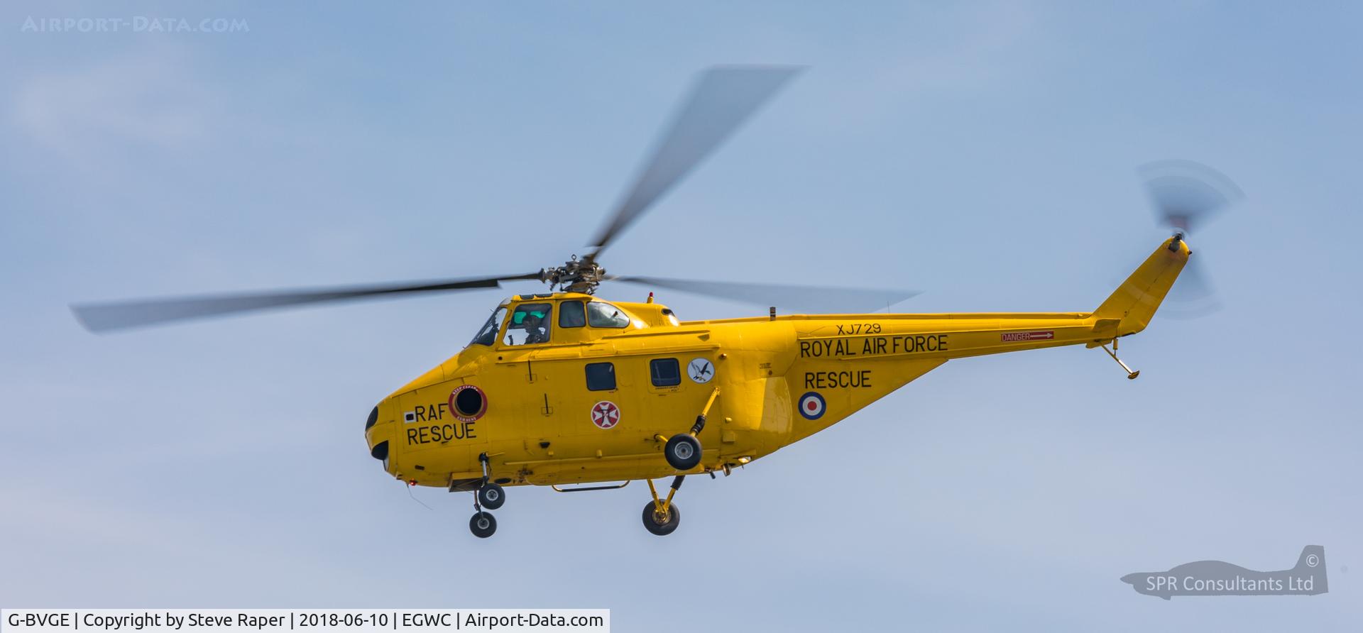 G-BVGE, 1955 Westland Whirlwind HAR.10 C/N WA100, Slow pass at RAF Cosford air display