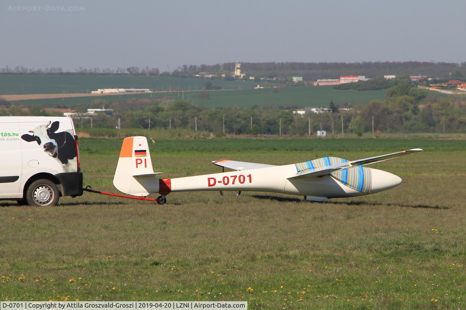 D-0701, 1971 Glasflugel H-201B Standard Libelle C/N 184, LZNI - Nitra Airport, Slovakia - Pribina Cup 2019