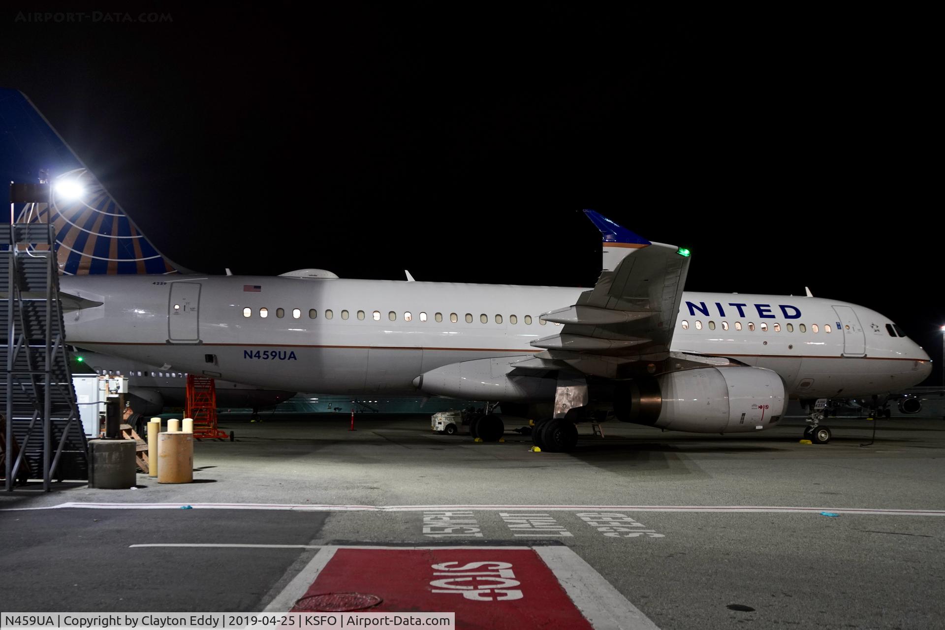 N459UA, 2000 Airbus A320-232 C/N 1192, SFO 2019.