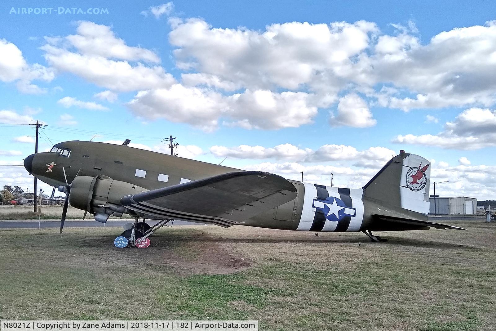 N8021Z, 1944 Douglas DC3C C/N 20444, At the Hangar Hotel - Fredericksburg, TX