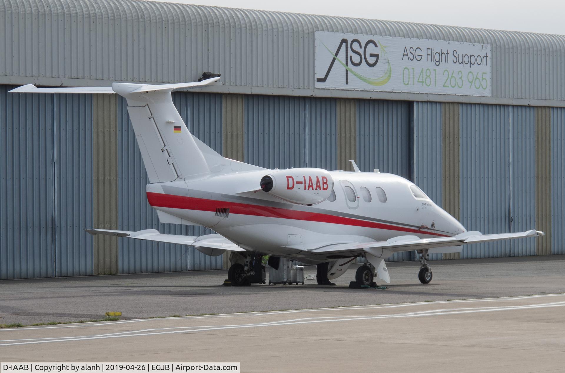 D-IAAB, 2010 Embraer EMB-500 Phenom 100 C/N 50000180, Parked at ASG, Guernsey