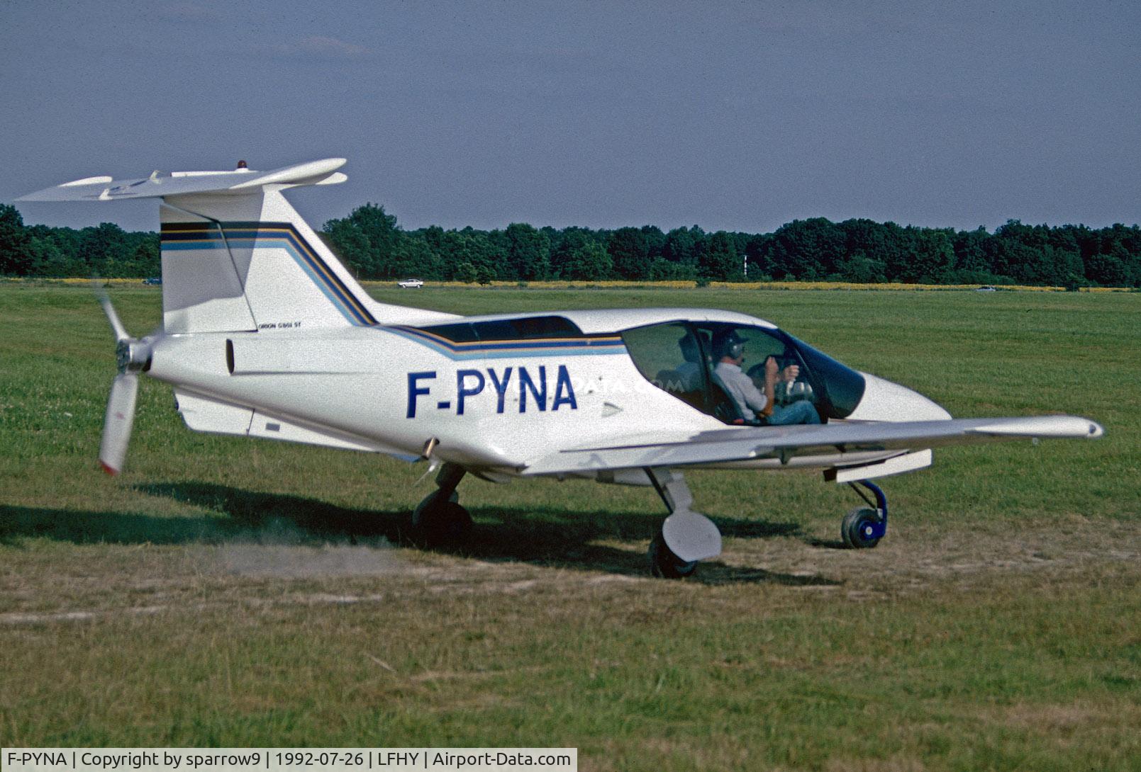 F-PYNA, 1991 Grinvald G.801ST Orion C/N 28, Moulins-Montbeugny/F. Scanned from a slide.