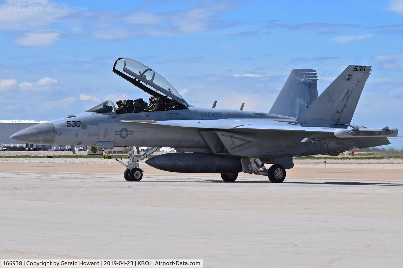 166938, Boeing F/A-18G Growler C/N G-23, Ready to start up. VAQ-129 