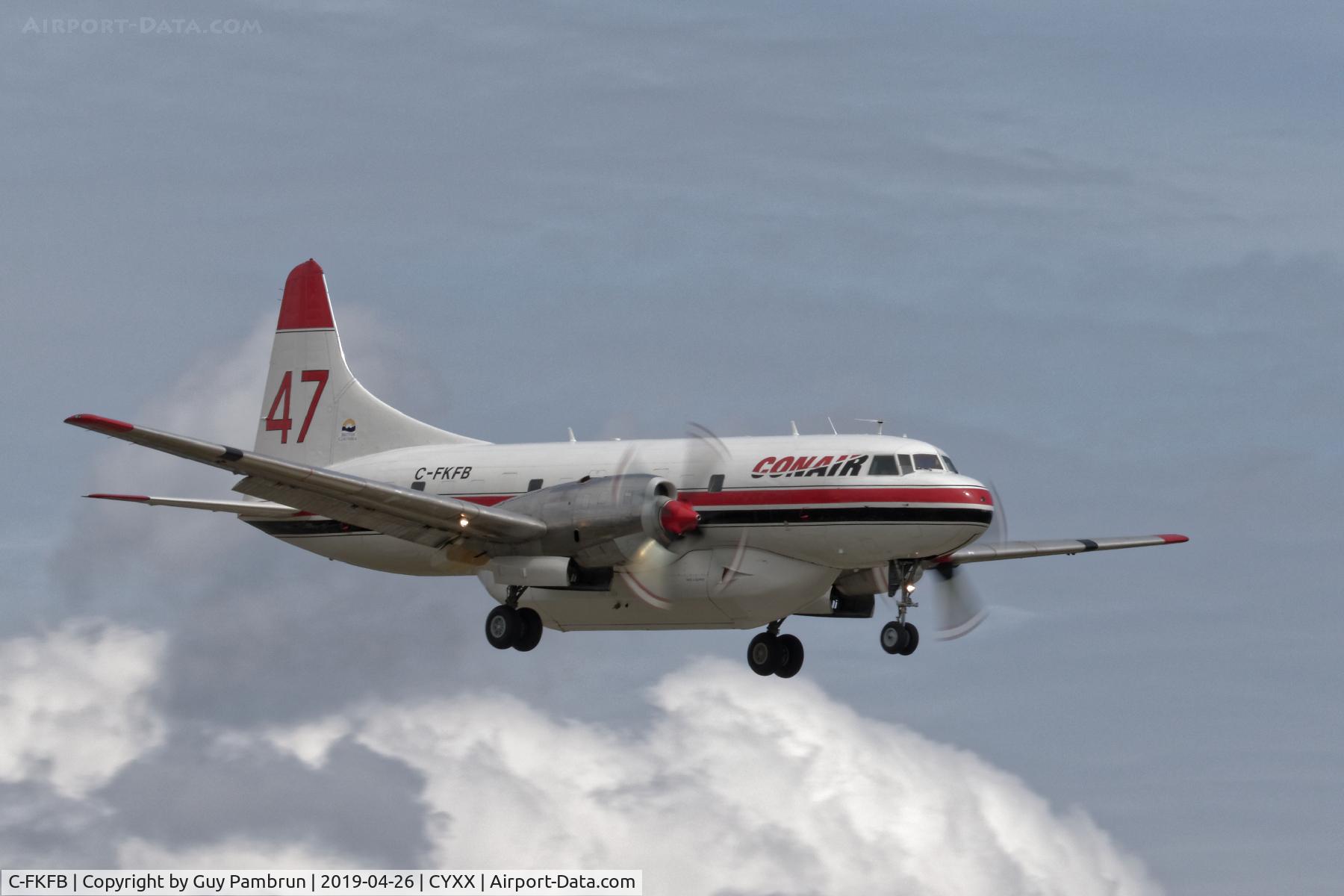 C-FKFB, 1953 Convair 340-31 C/N 57, Landing