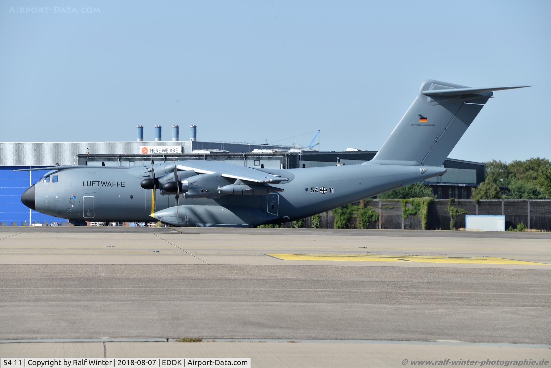 54 11, 2017 Airbus A400M Atlas C/N 054, Airbus A400M-180 - GAF German Air Force - 54 - 54+11 - 07.08.2018 - CGN