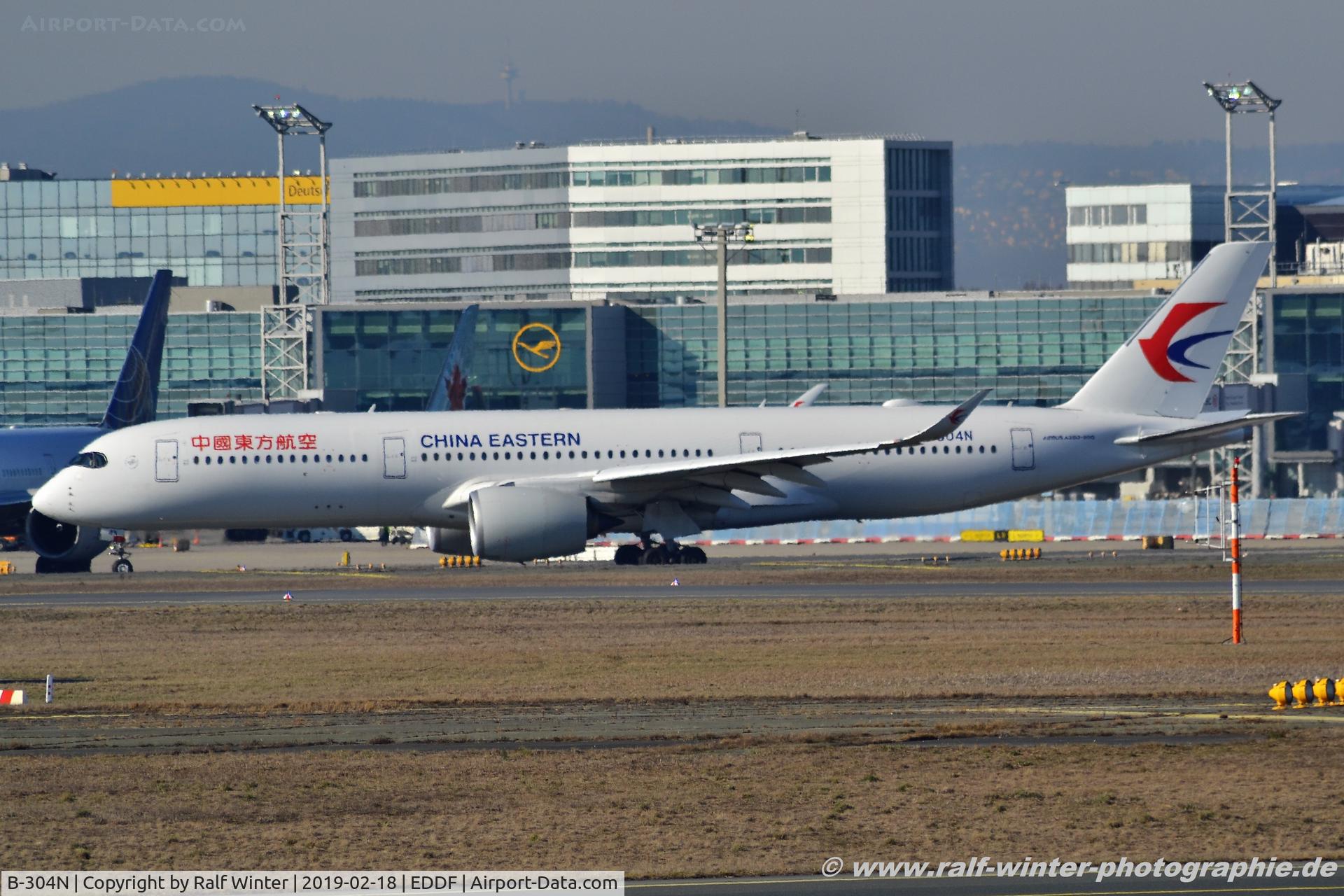 B-304N, 2018 Airbus A350-941 C/N 261, Airbus A350-941 - MU CES China Eastern Airlines  - 261 - B-304N - 18.02.2019 - FRA