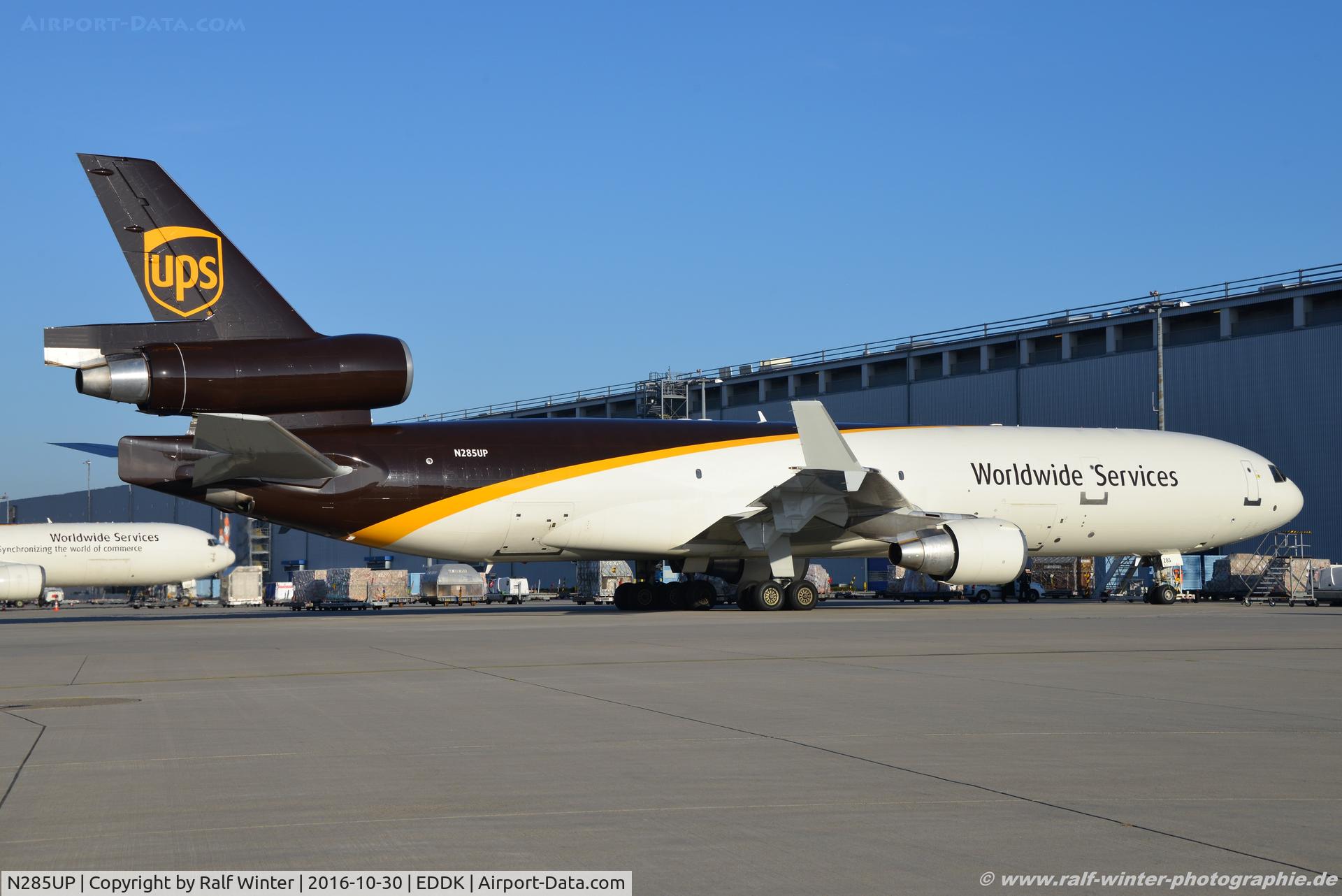 N285UP, 1992 McDonnell Douglas MD-11F C/N 48457, McDonnell Douglas MD-11F - 5X UPS United Parcel Service - 498 - N285UP - 30.10.2016 - CGN