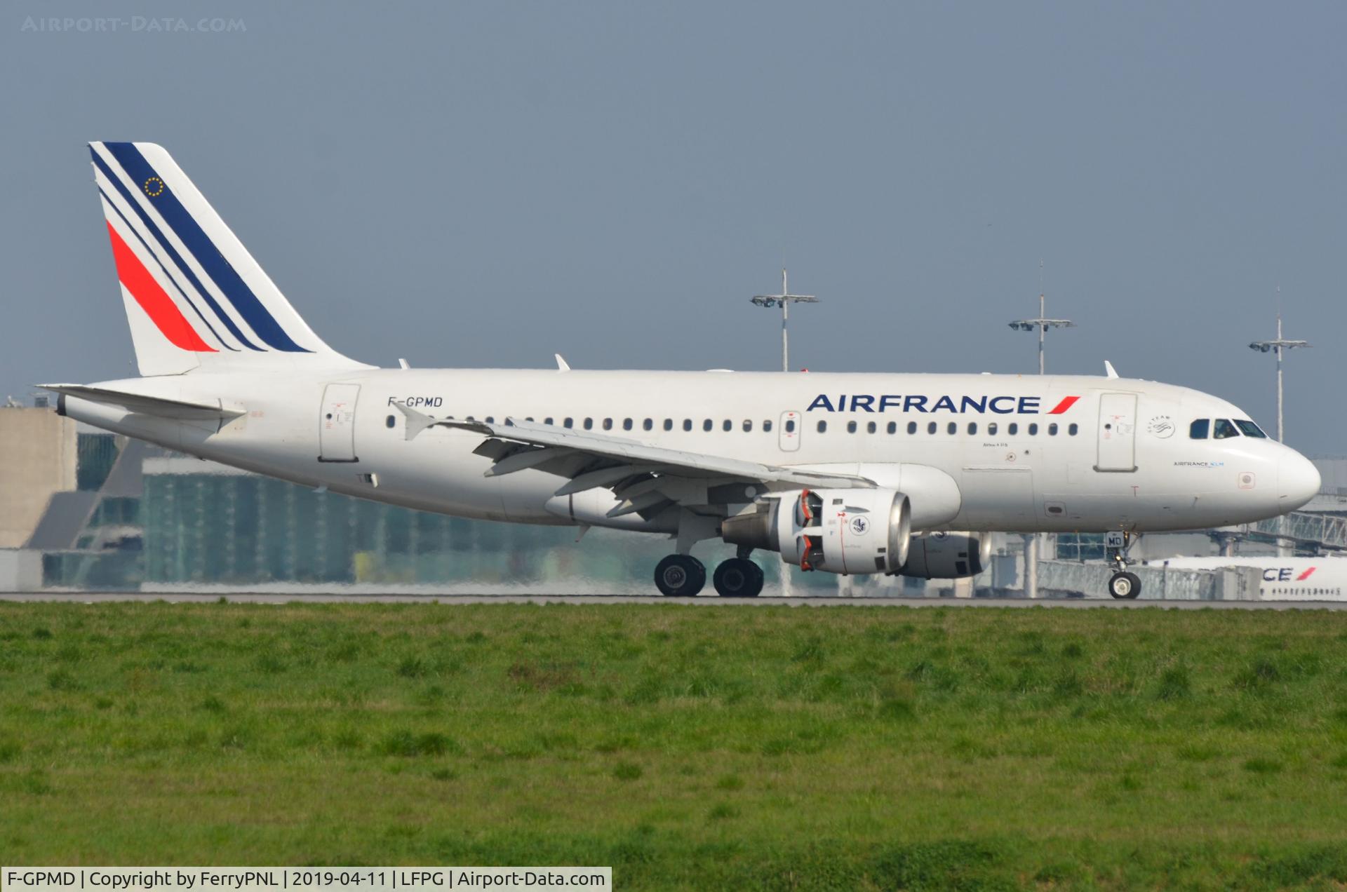 F-GPMD, 1993 Airbus A319-113 C/N 618, AF A319 landing