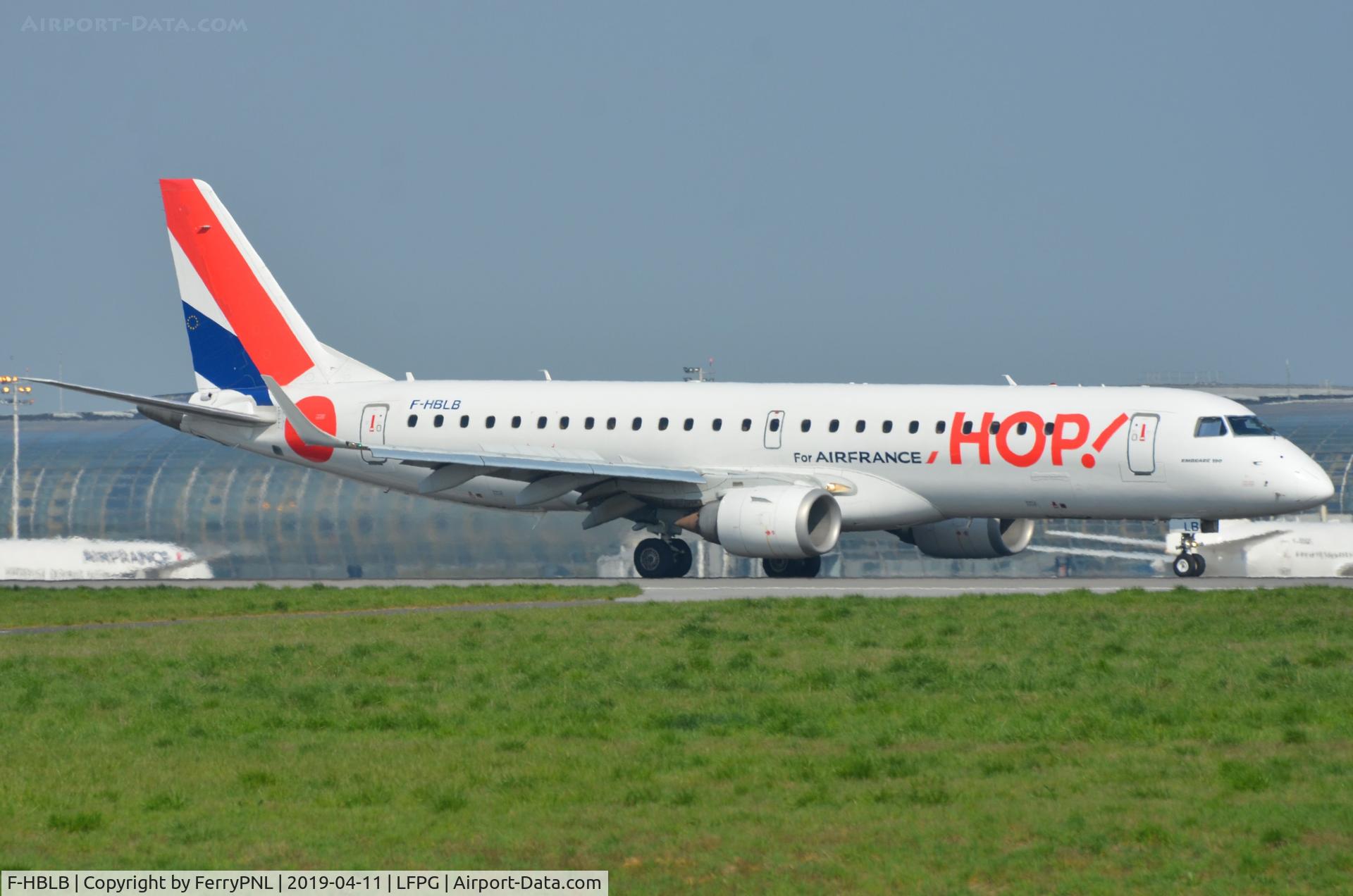 F-HBLB, 2007 Embraer 190LR (ERJ-190-100LR) C/N 19000060, Hop ERJ190 arriving