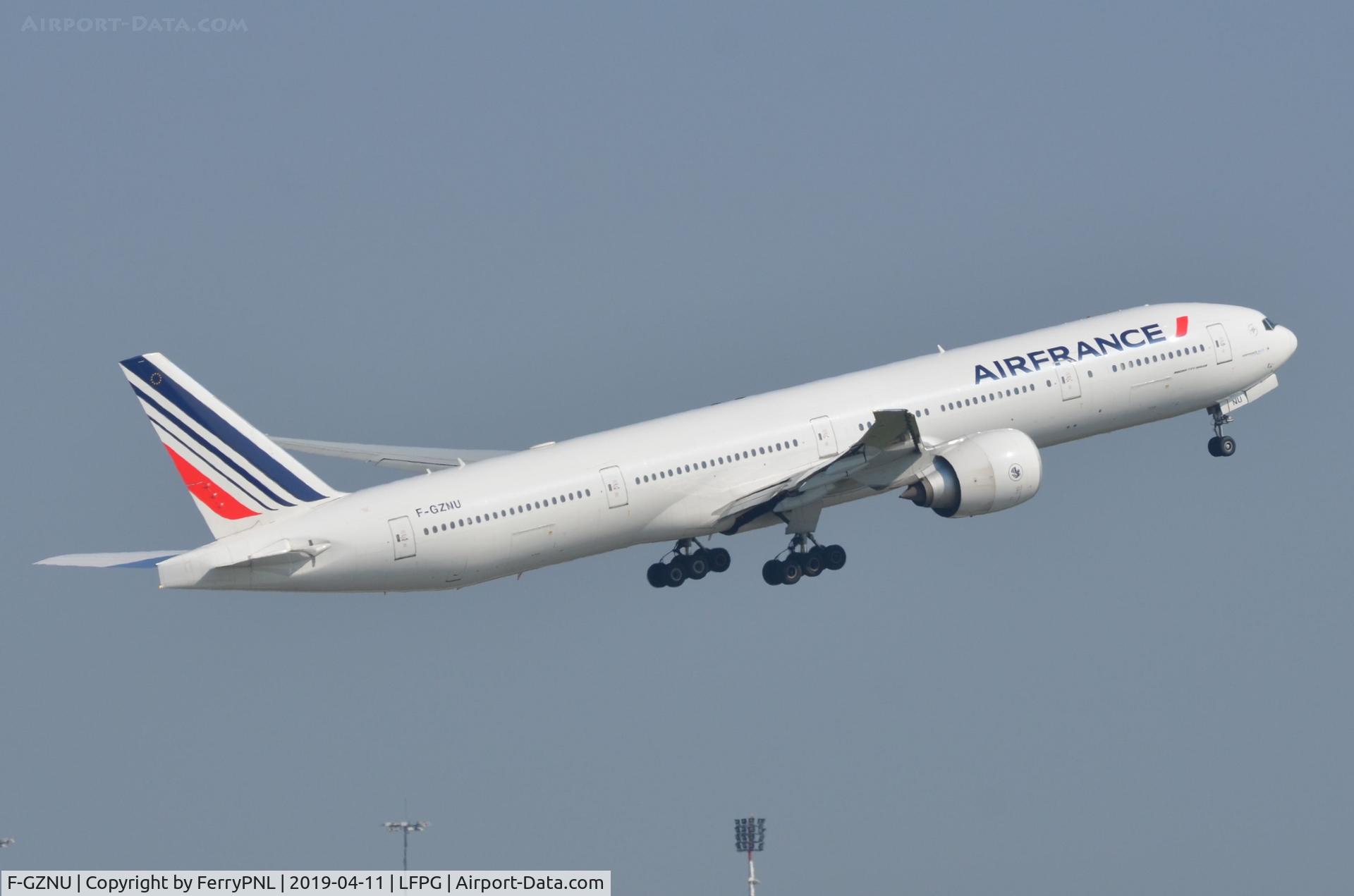 F-GZNU, 2016 Boeing 777-328/ER C/N 61701, Departure of Air France B773