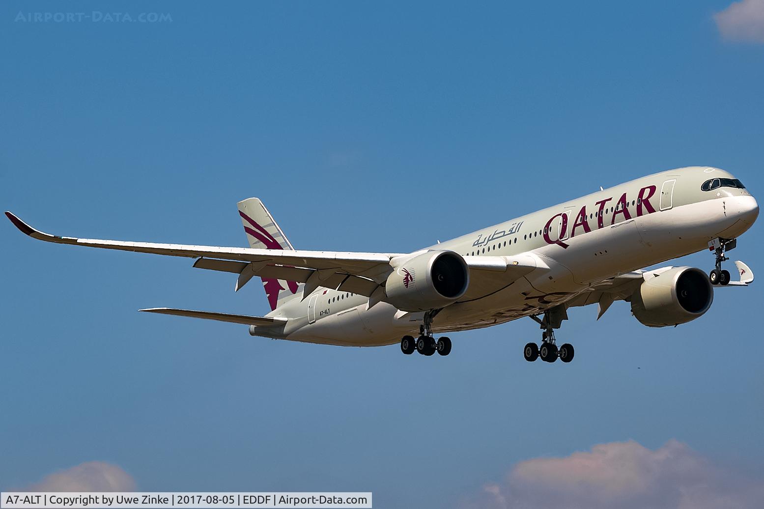 A7-ALT, 2017 Airbus A350-941 C/N 090, new runway frankfurt