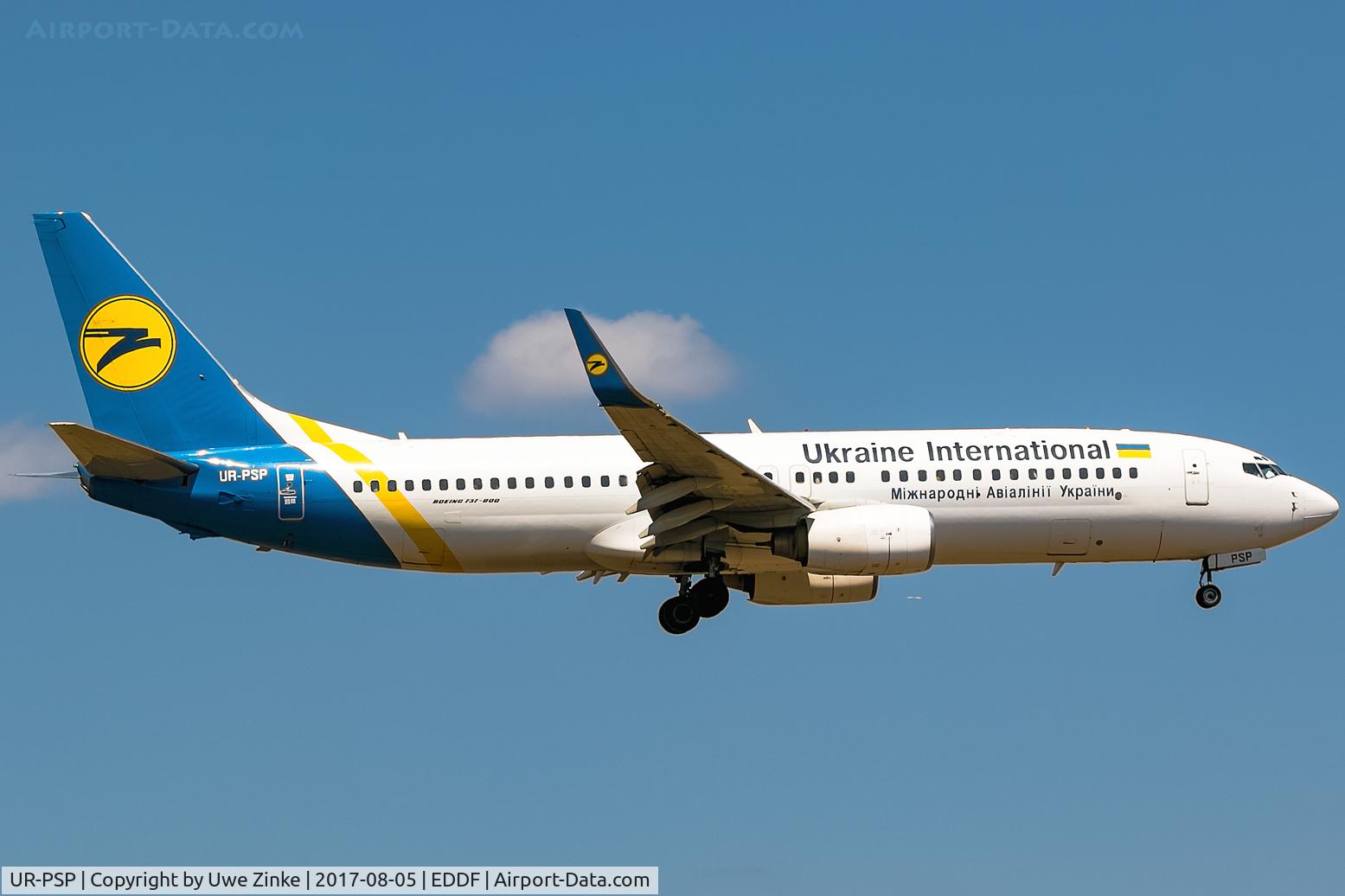 UR-PSP, 2001 Boeing 737-8Q8 C/N 28241, new runway frankfurt