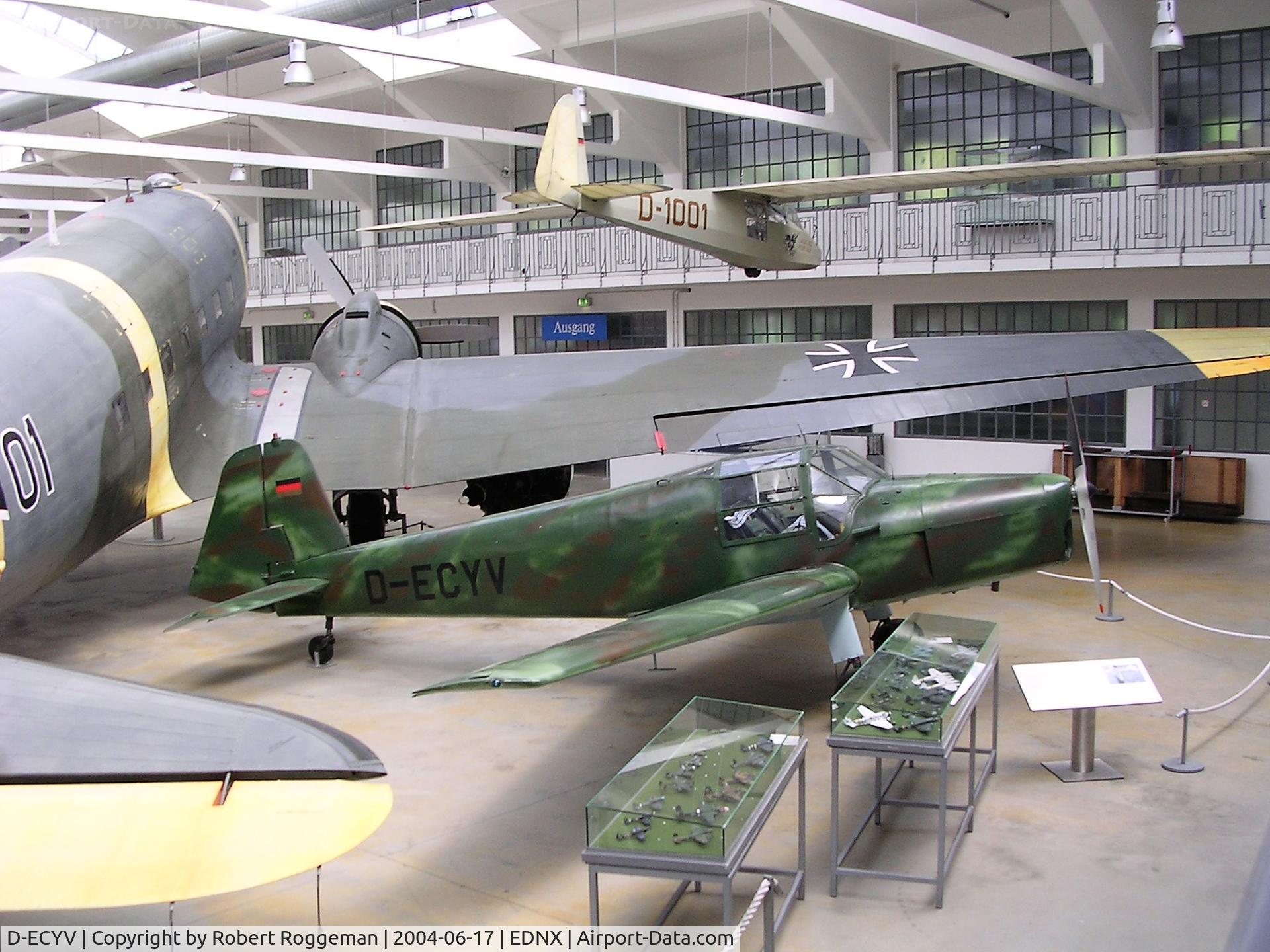 D-ECYV, 1944 Bucker Bu-181B-1 Bestmann C/N 331381, OBERSCHLEISHEIM DEUTSCHES MUSEUM.
