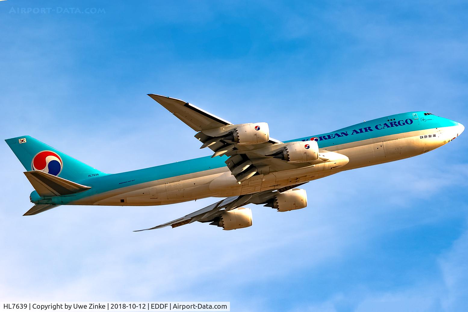 HL7639, 2016 Boeing 747-8B5F C/N 37653, evening sum