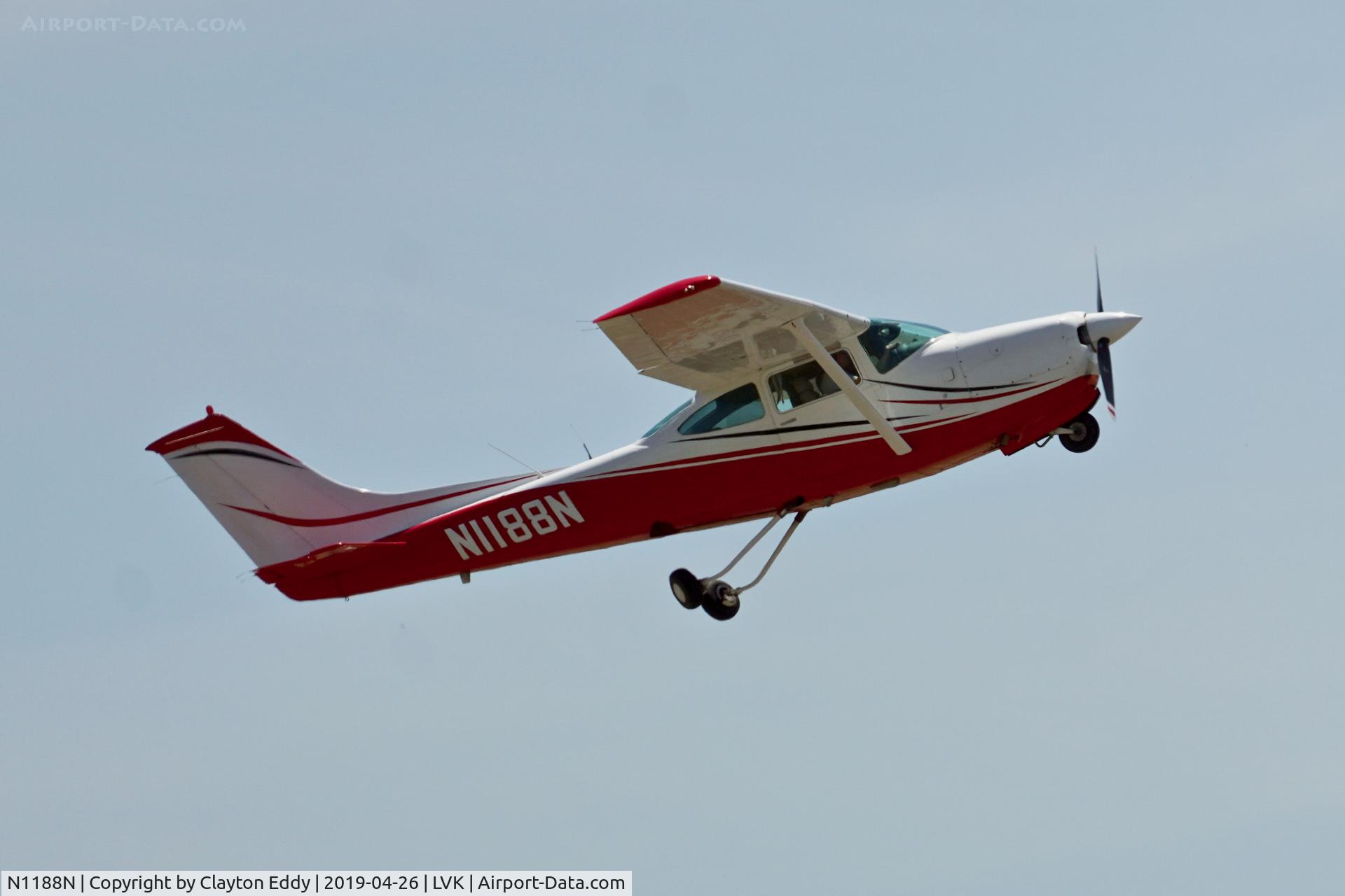 N1188N, 1978 Cessna R182 Skylane RG Skylane RG C/N R18200538, Livermore Airport California 2019.