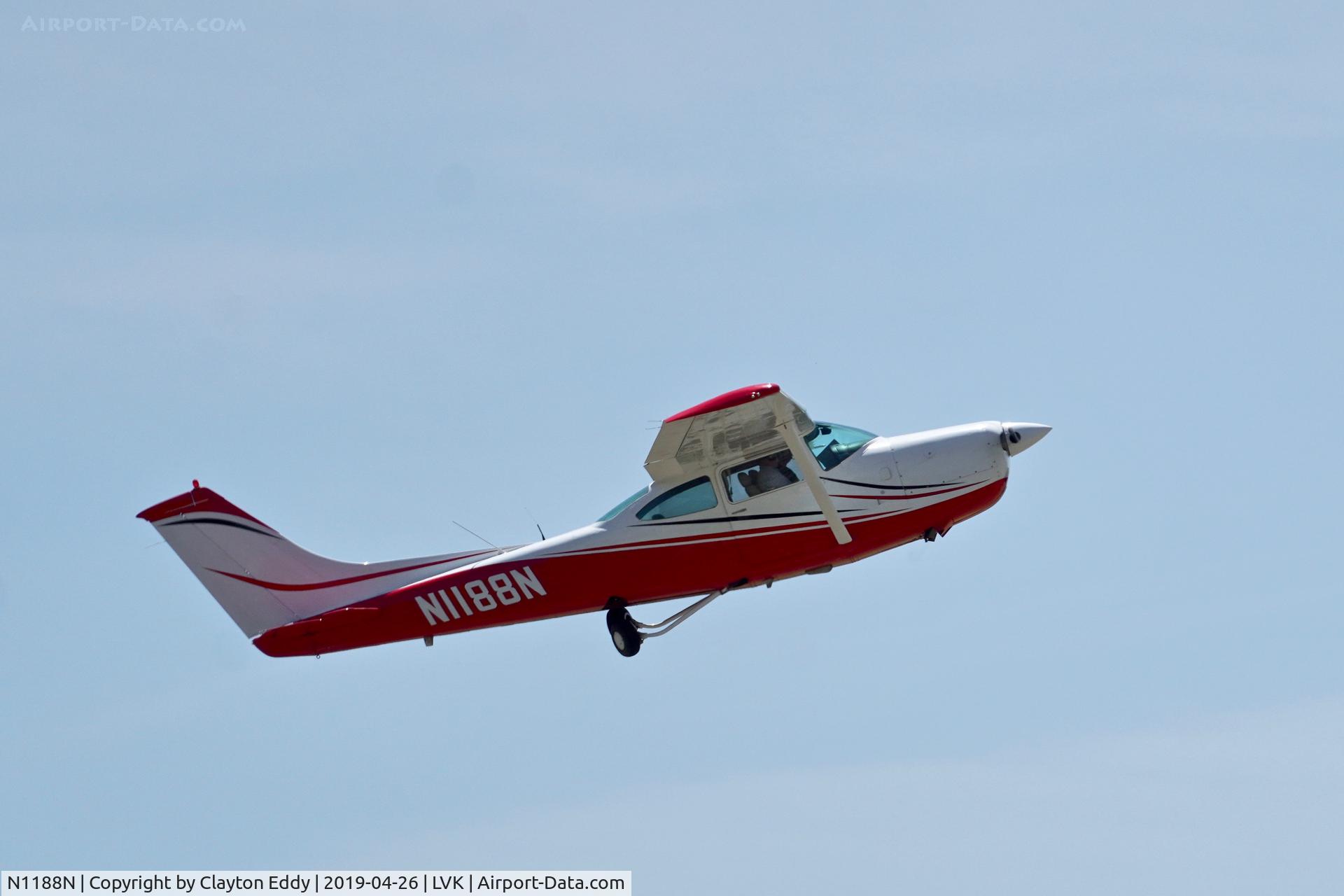 N1188N, 1978 Cessna R182 Skylane RG Skylane RG C/N R18200538, Livermore Airport California 2019.
