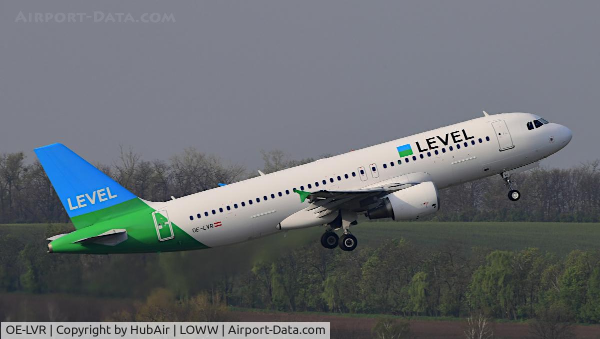 OE-LVR, 2006 Airbus A320-214 C/N 2902, First A320 of Austrian LCC LEVEL / Anisec taking off @ RWY 29 at VIE