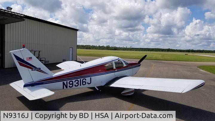 N9316J, 1966 Piper PA-28-180 C/N 28-3409, Taken at HSA in Kiln, MS