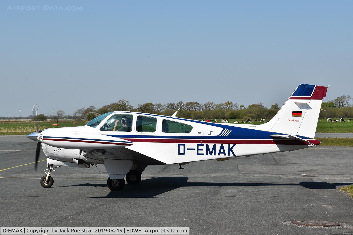 D-EMAK, 1990 Beech F33-A Bonanza Bonanza C/N CE-1506, At Leer-Papenburg airport