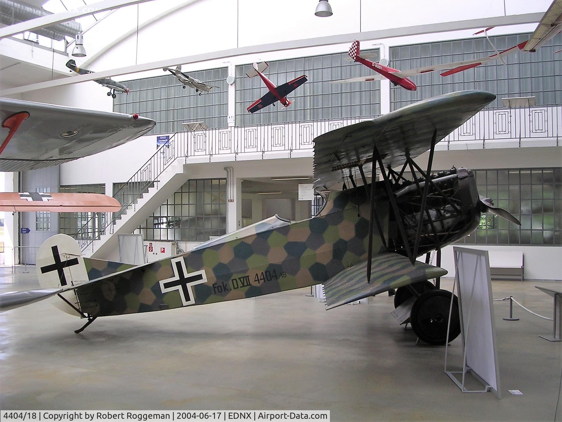 4404/18, Fokker D-VII C/N Not found 4404/18, OBERSCHLEISHEIM DEUTSCHES MUSEUM