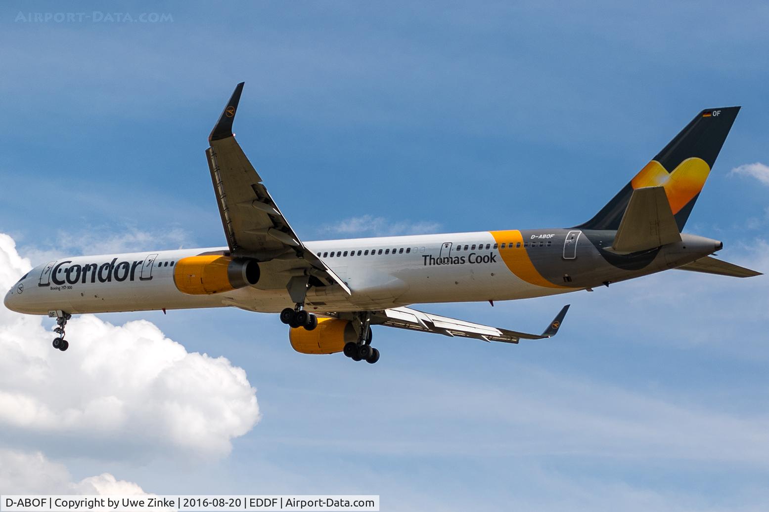 D-ABOF, 1999 Boeing 757-330 C/N 29013, new runway