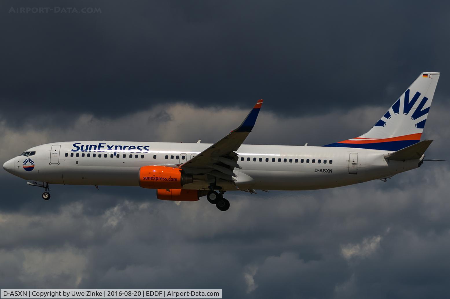 D-ASXN, 2010 Boeing 737-8EH C/N 35838, bad weather