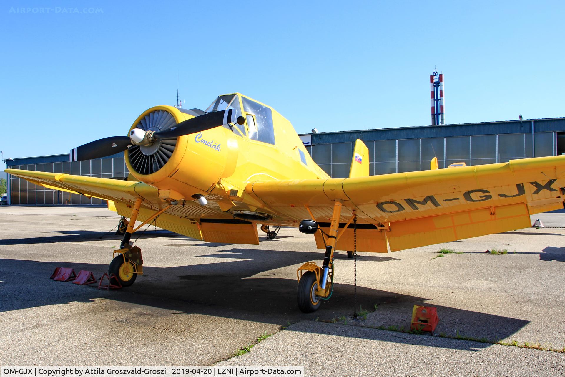 OM-GJX, Let Z-37A Cmelak C/N 22-19, LZNI - Nitra Airport, Slovakia