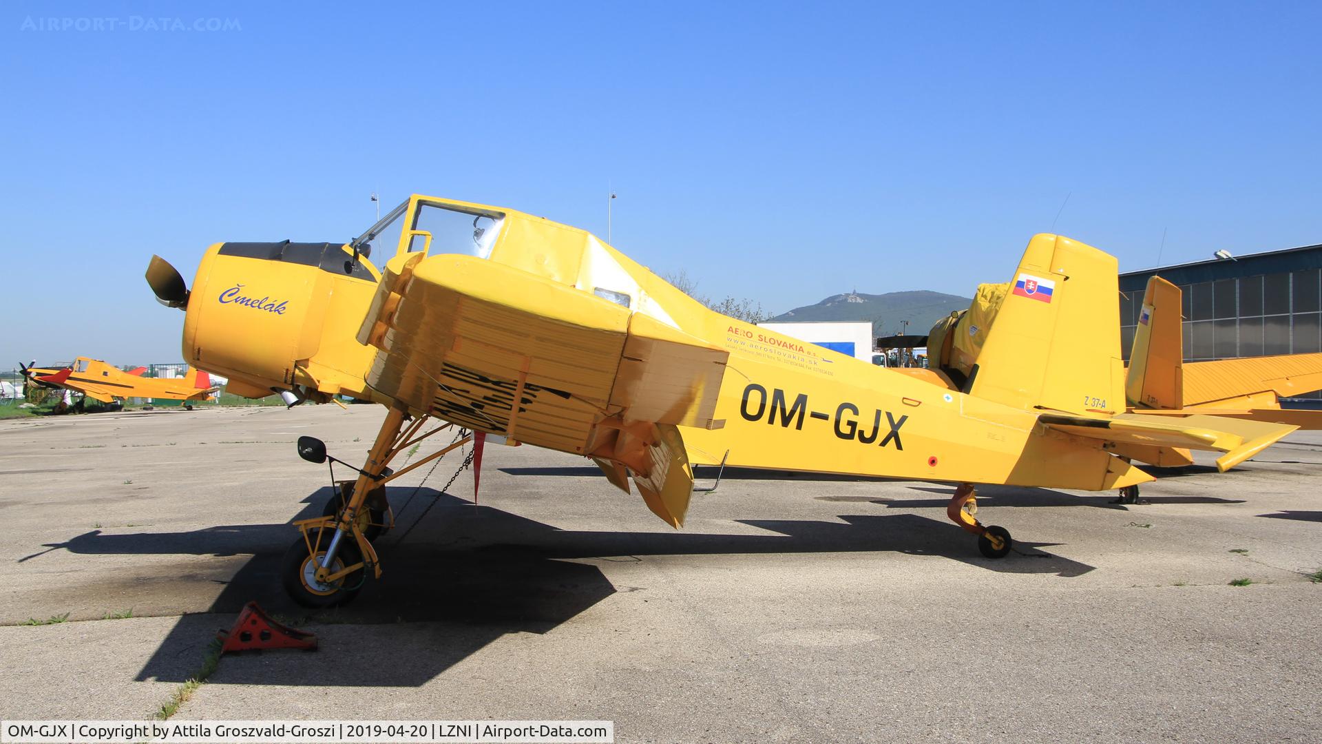 OM-GJX, Let Z-37A Cmelak C/N 22-19, LZNI - Nitra Airport, Slovakia