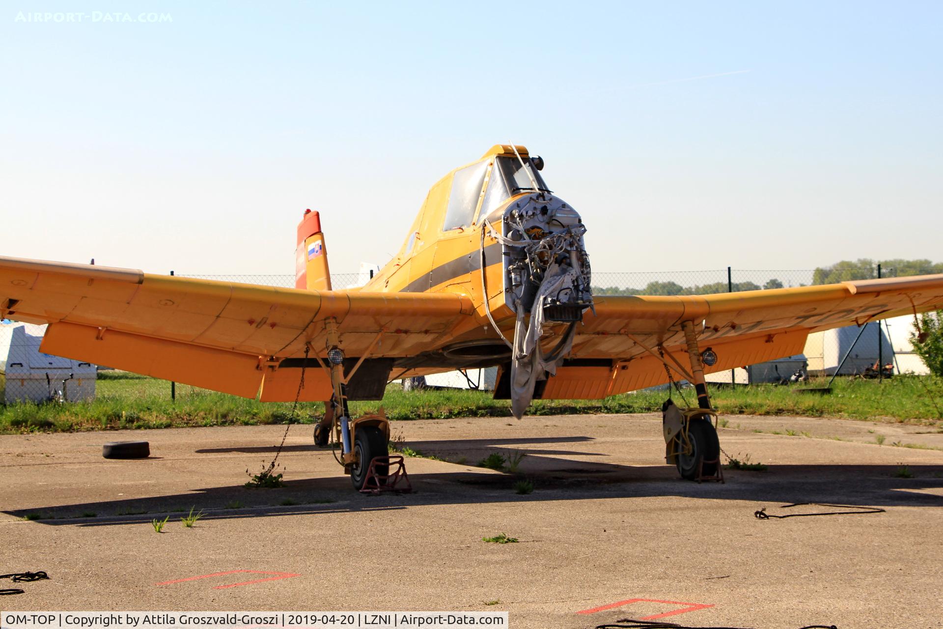 OM-TOP, Zlin Z-137T Agro-Turbo C/N 053, LZNI - Nitra Airport, Slovakia