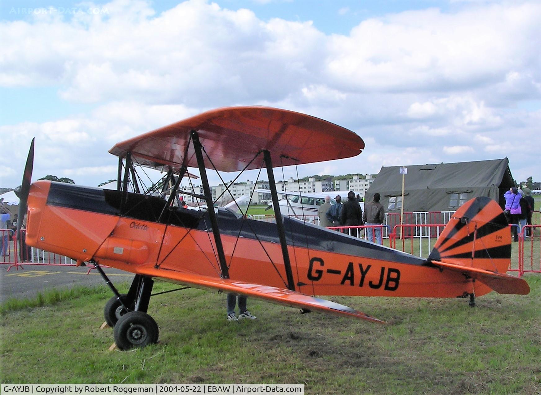 G-AYJB, 1947 Stampe-Vertongen SV-4C(G) C/N 560, STAMPE FLY IN.
