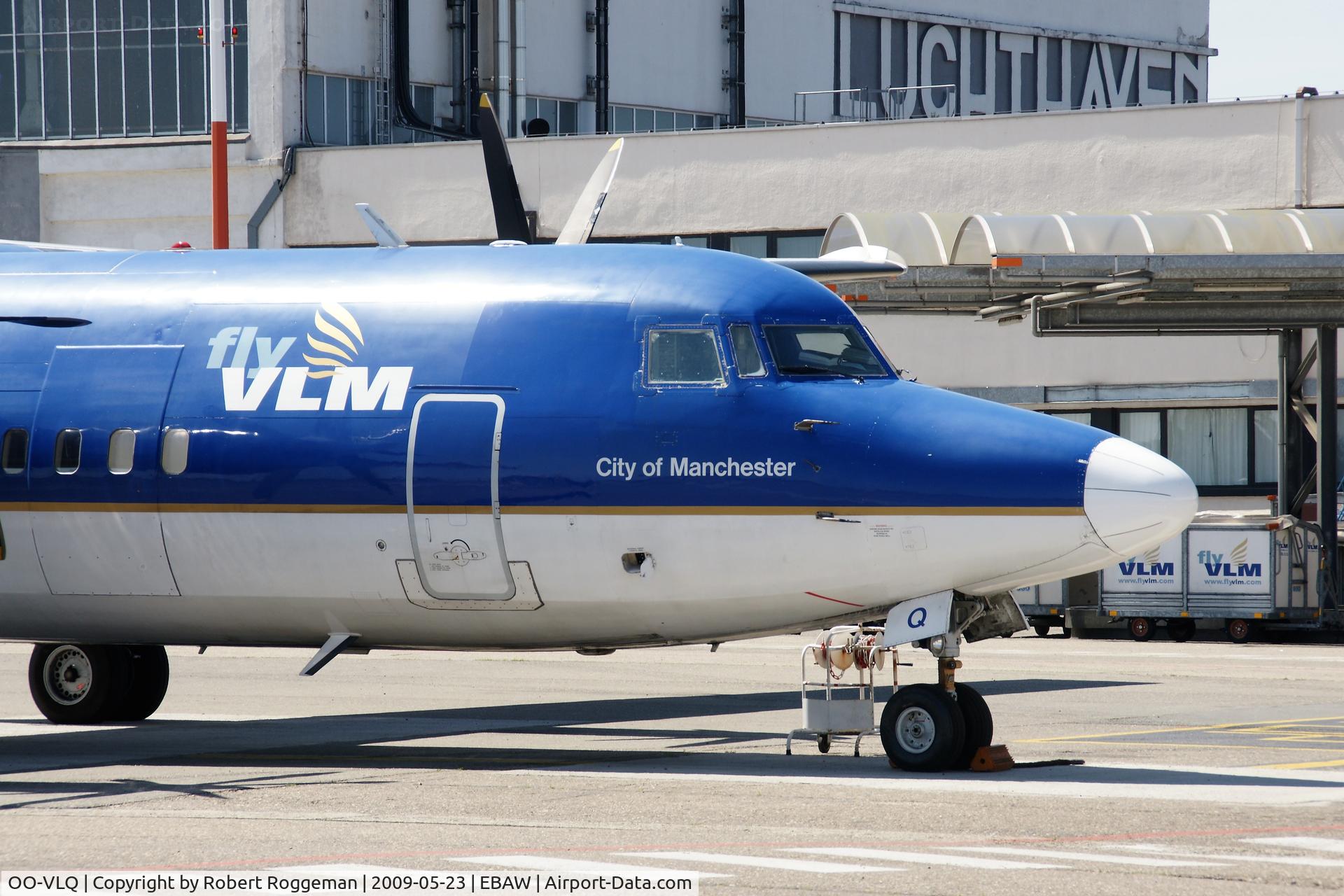 OO-VLQ, 1989 Fokker 50 C/N 20159, OO-VLQ.CITY OF MANCHESTER.