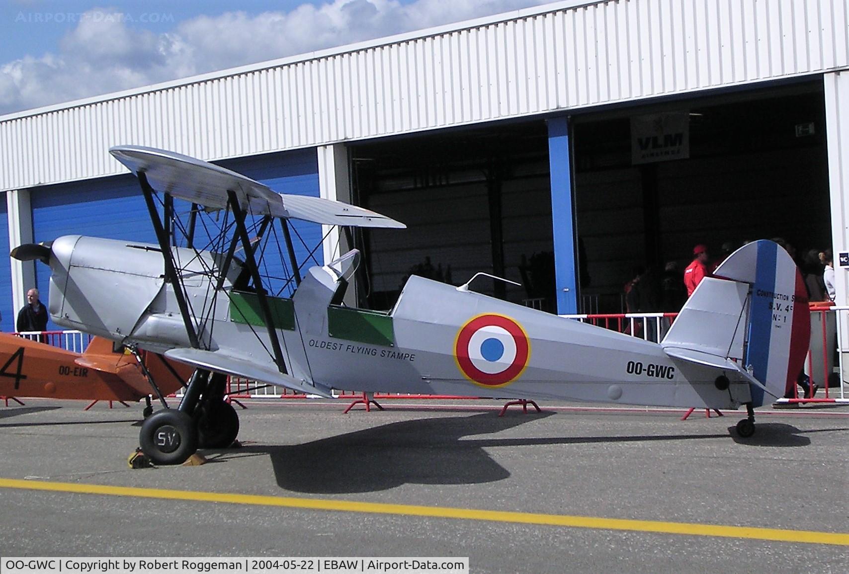 OO-GWC, Stampe-Vertongen SV-4C C/N 1, STAMPE FLY IN.
FIRST ONE.