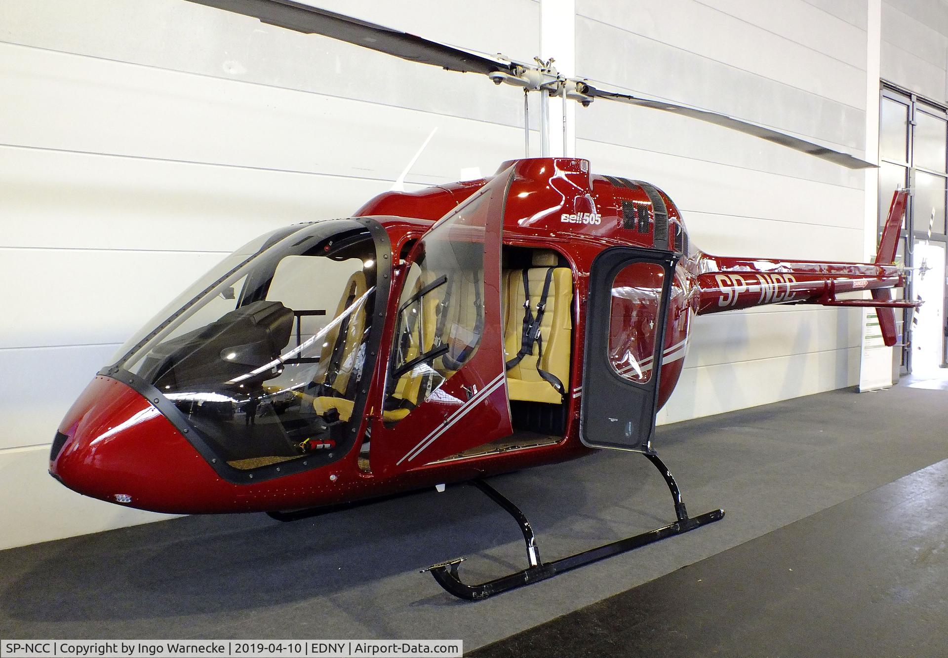 SP-NCC, 2018 Bell 505 Jet Ranger X C/N 65063, Bell 505 Jet Ranger X at the AERO 2019, Friedrichshafen