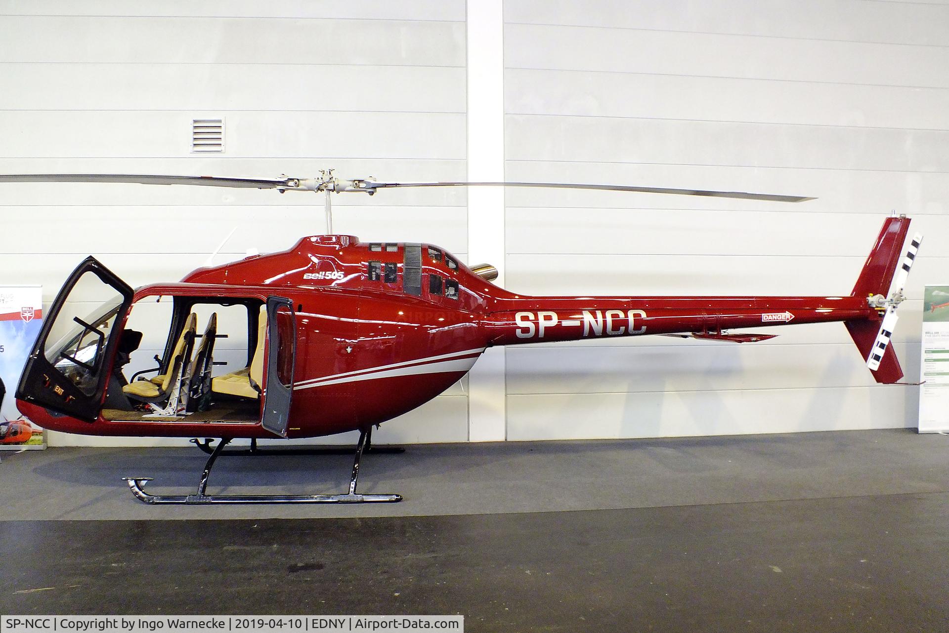 SP-NCC, 2018 Bell 505 Jet Ranger X C/N 65063, Bell 505 Jet Ranger X at the AERO 2019, Friedrichshafen