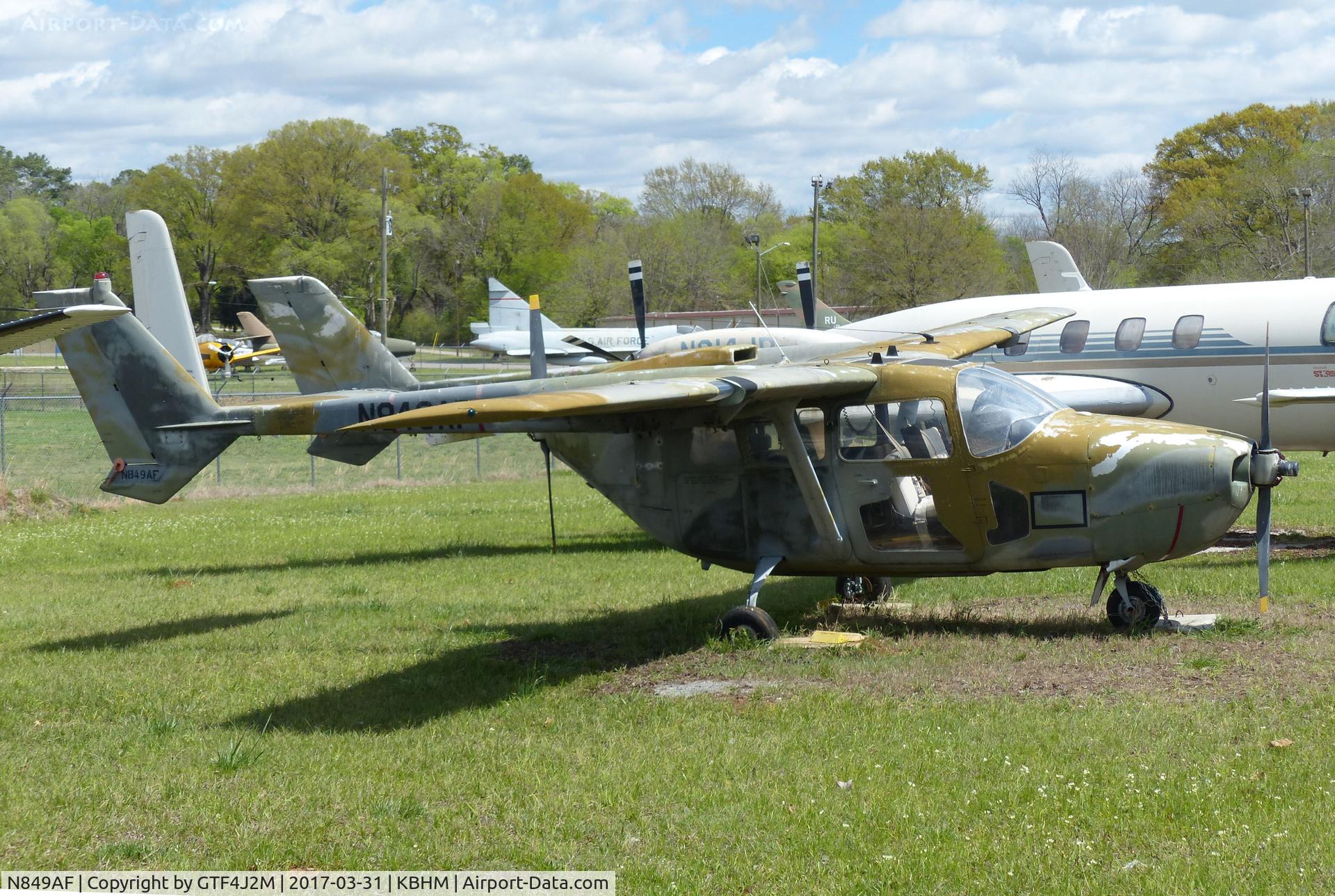 N849AF, 1968 Cessna M337B (O-2A) Super Skymaster C/N 337M-0214 (68-10849), N849AF  at Southern Museum of Flight, Birmingham, AL 31.3.17