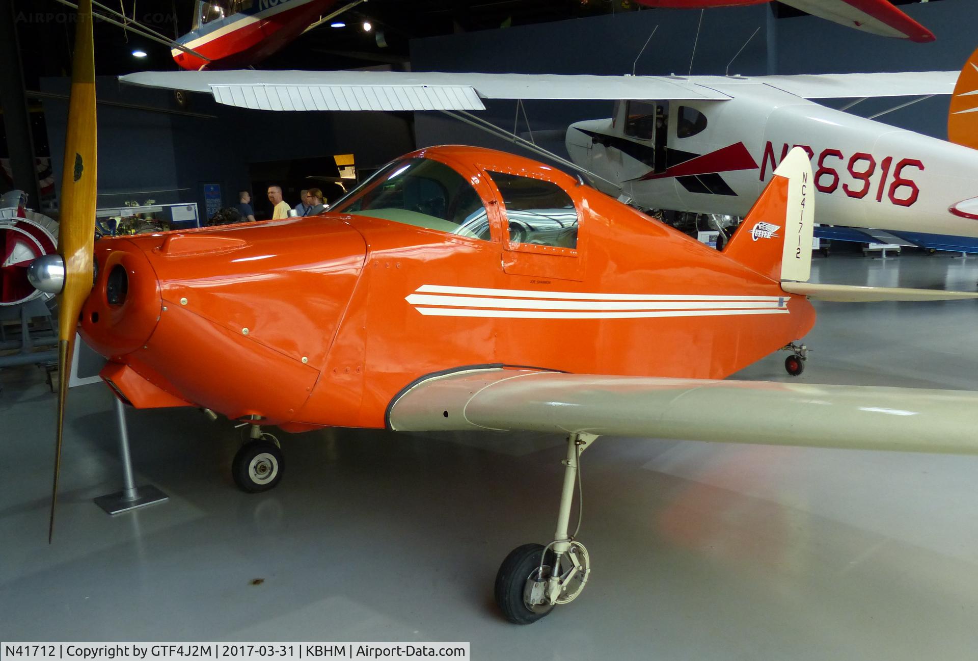 N41712, Culver LCA C/N 419, N41712  at Southern Museum of Flight, Birmingham, AL 31.3.17