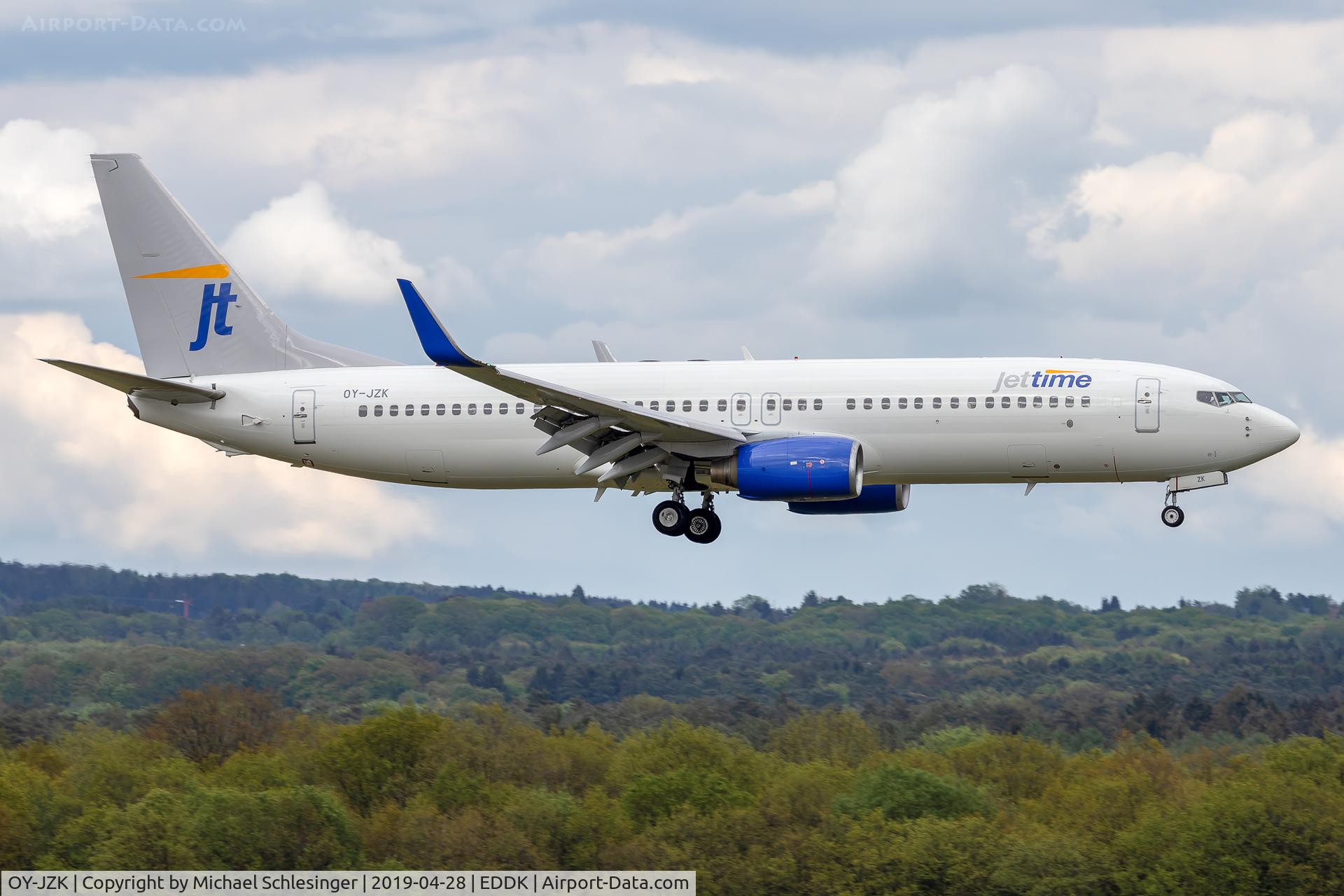 OY-JZK, 2005 Boeing 737-86Q C/N 30296, OY-JZK - Boeing 737-86Q(WL) - Jettime