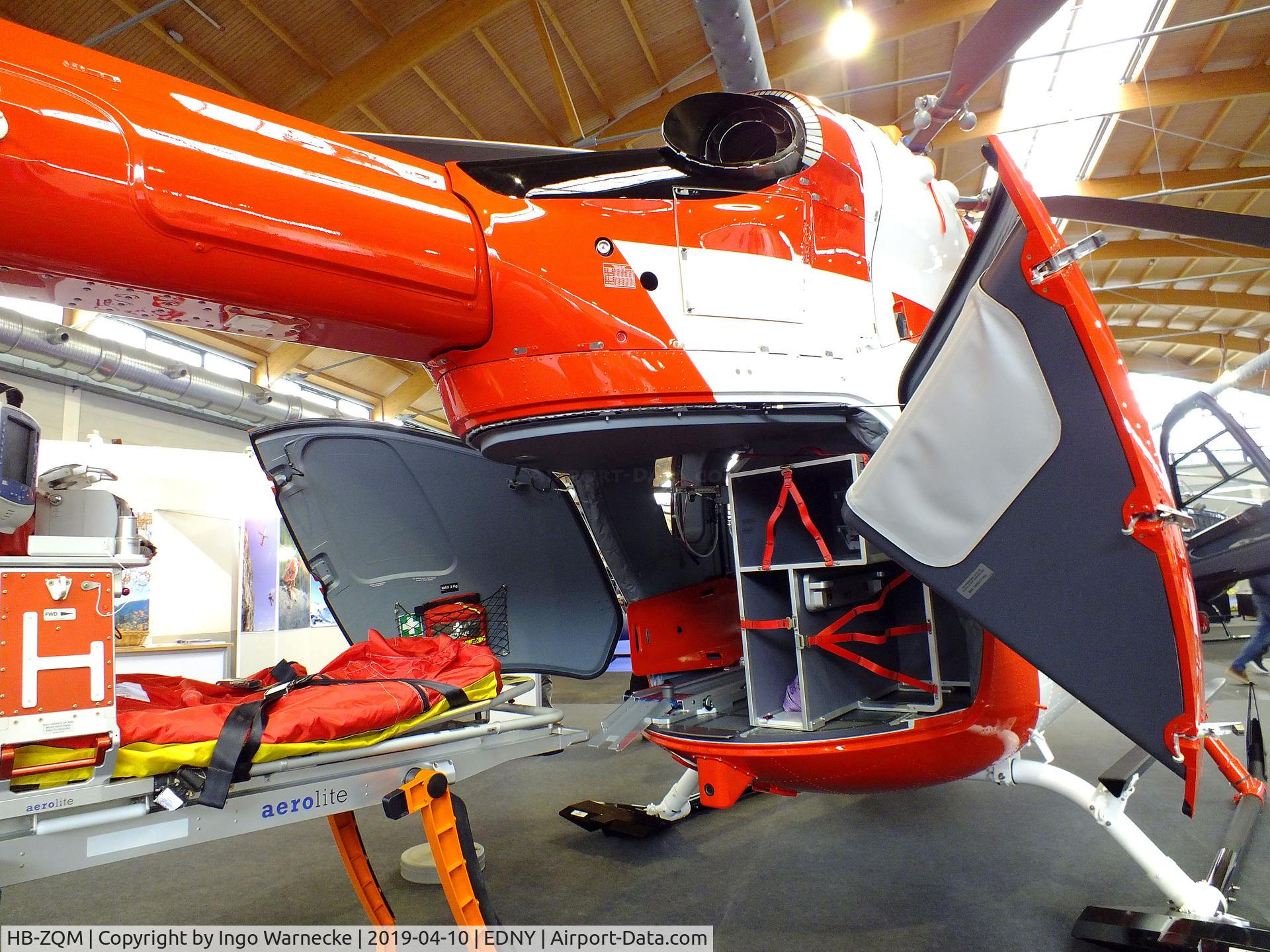 HB-ZQM, 2019 Airbus Helicopters H-145 (BK-117D-2) C/N 20247, Airbus Helicopters H145 of REGA EMS at the AERO 2019, Friedrichshafen