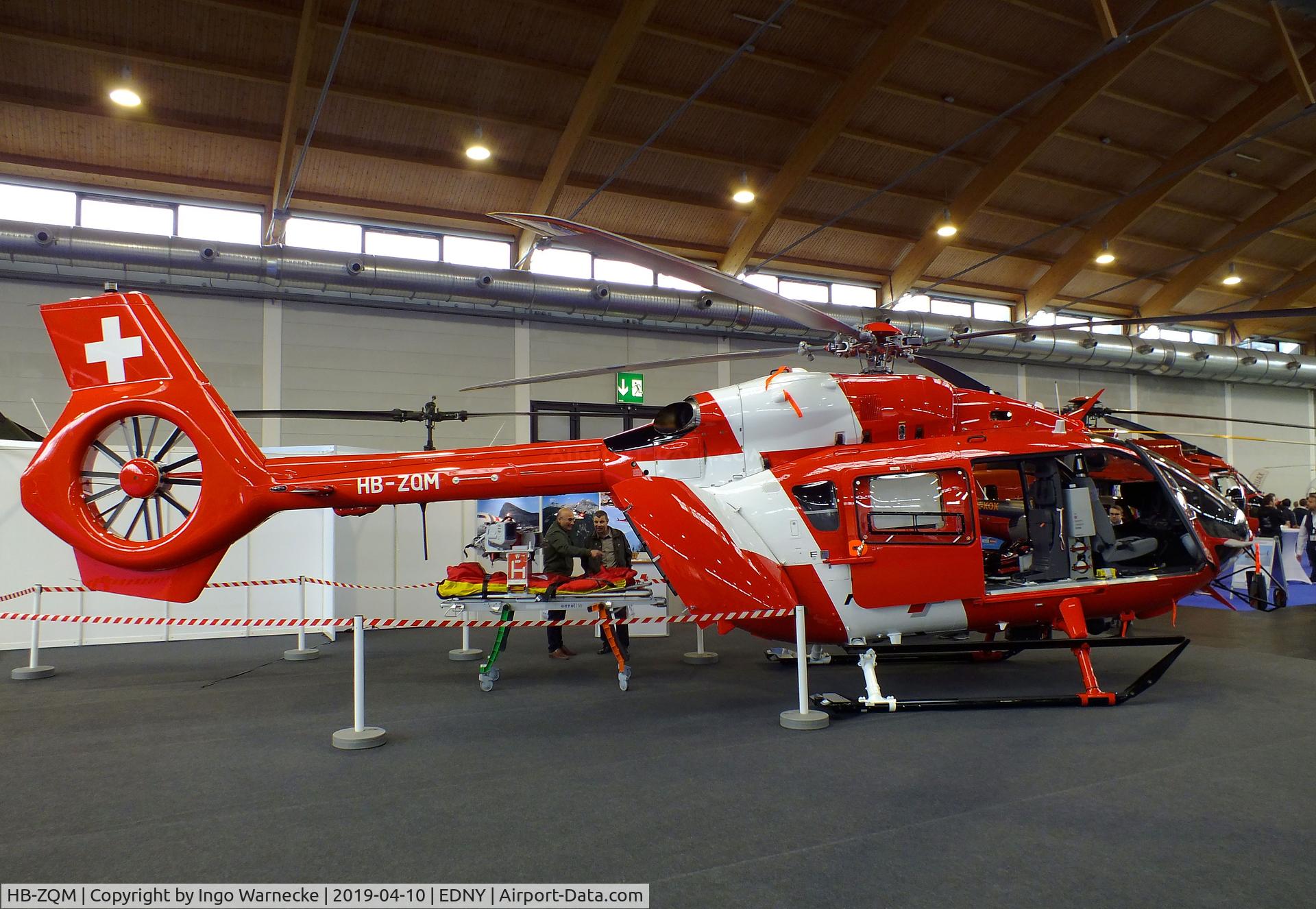 HB-ZQM, 2019 Airbus Helicopters H-145 (BK-117D-2) C/N 20247, Airbus Helicopters H145 of REGA EMS at the AERO 2019, Friedrichshafen