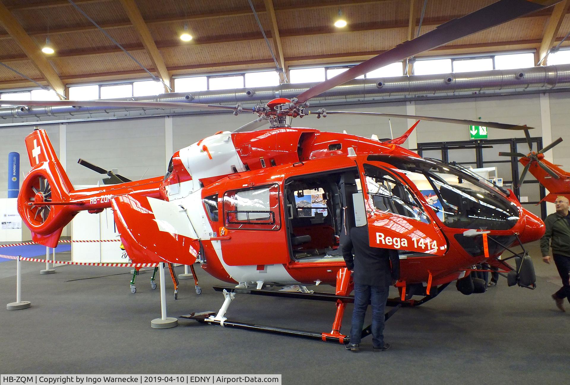 HB-ZQM, 2019 Airbus Helicopters H-145 (BK-117D-2) C/N 20247, Airbus Helicopters H145 of REGA EMS at the AERO 2019, Friedrichshafen