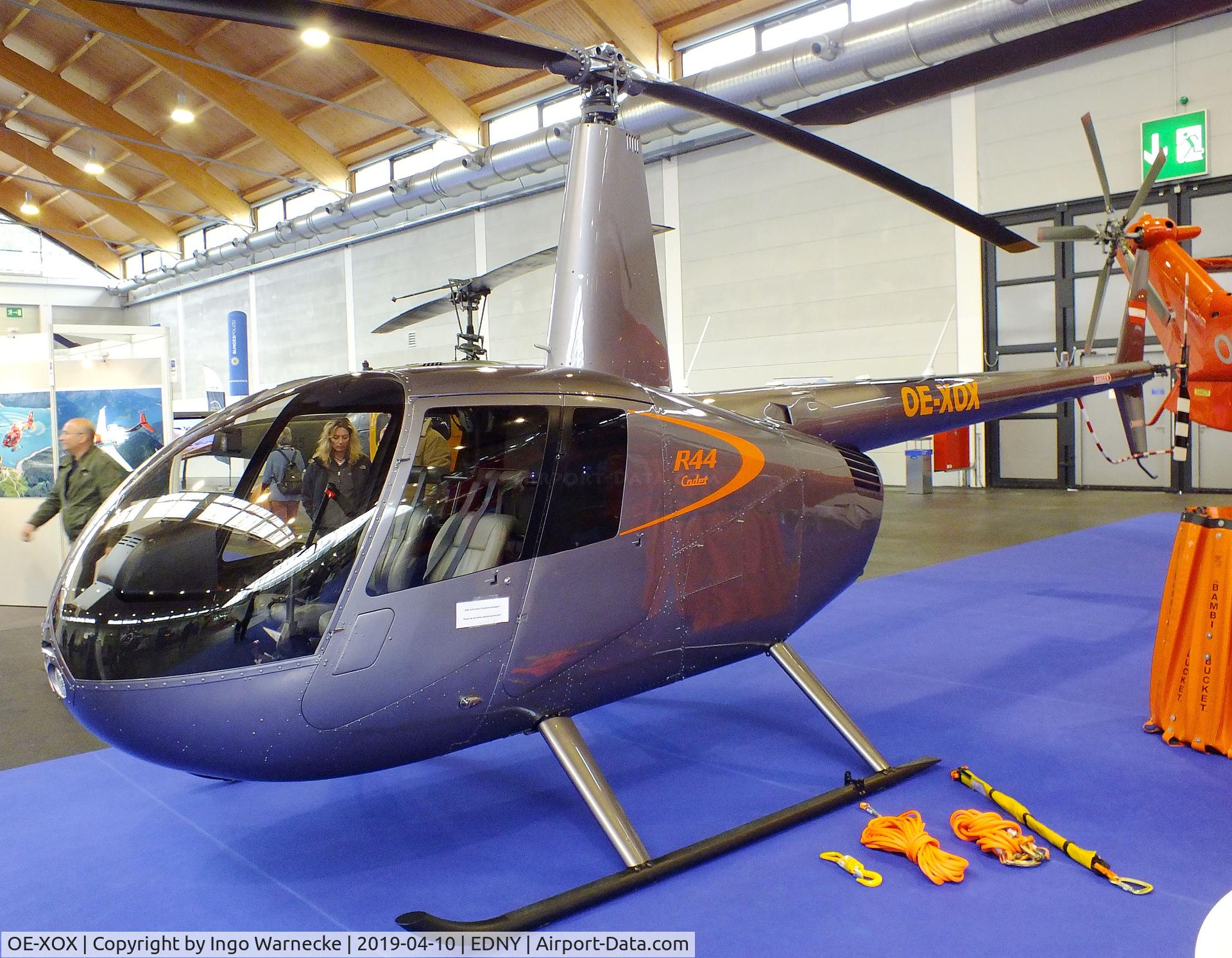 OE-XOX, 2018 Robinson R44 Cadet C/N 30033, Robinson R44 Cadet at the AERO 2019, Friedrichshafen