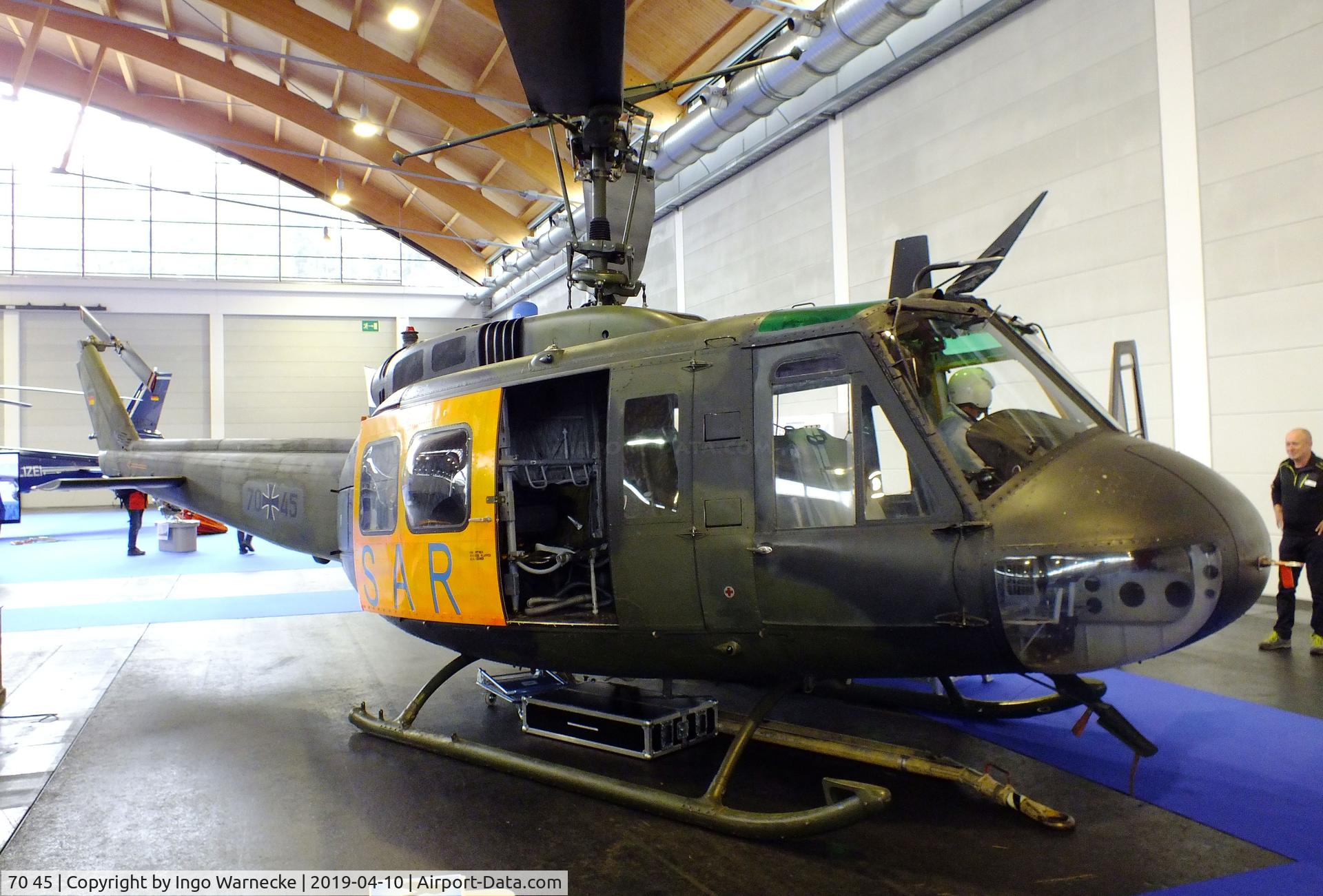 70 45, Bell UH-1D Iroquois (205) C/N 8105, Bell UH-1D Iroquois at the AERO 2019, Friedrichshafen