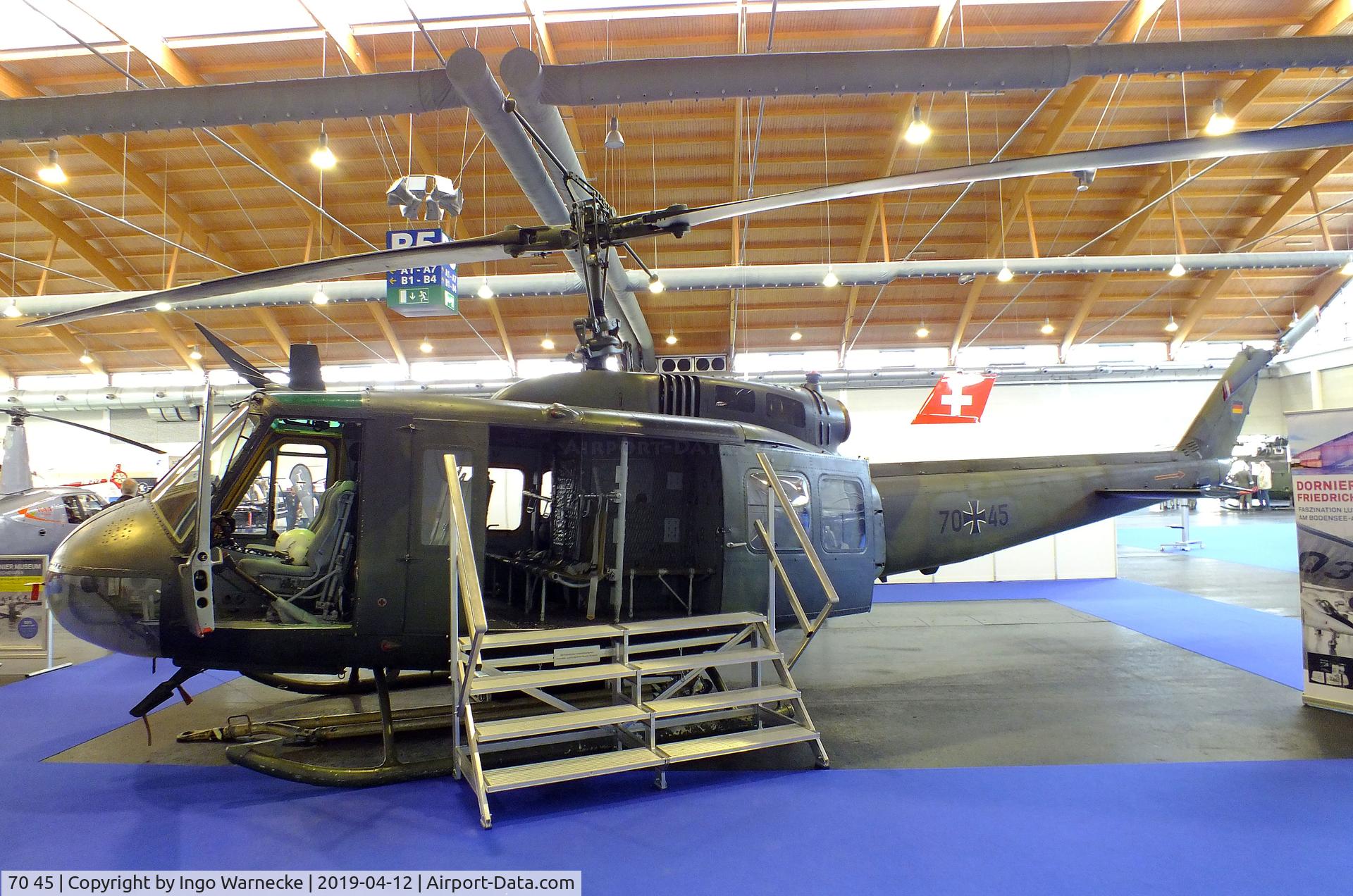 70 45, Bell UH-1D Iroquois (205) C/N 8105, Bell UH-1D Iroquois at the AERO 2019, Friedrichshafen