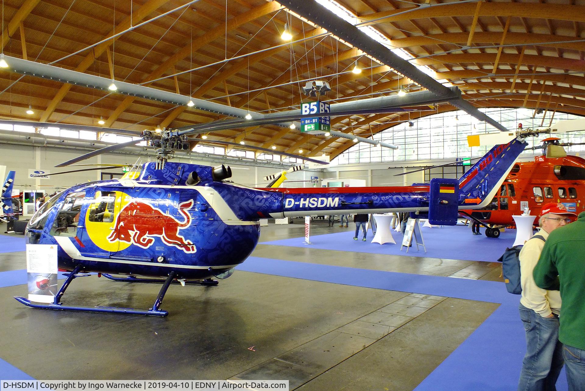 D-HSDM, MBB Bo-105CB C/N S-126, MBB Bo 105CB at the AERO 2019, Friedrichshafen