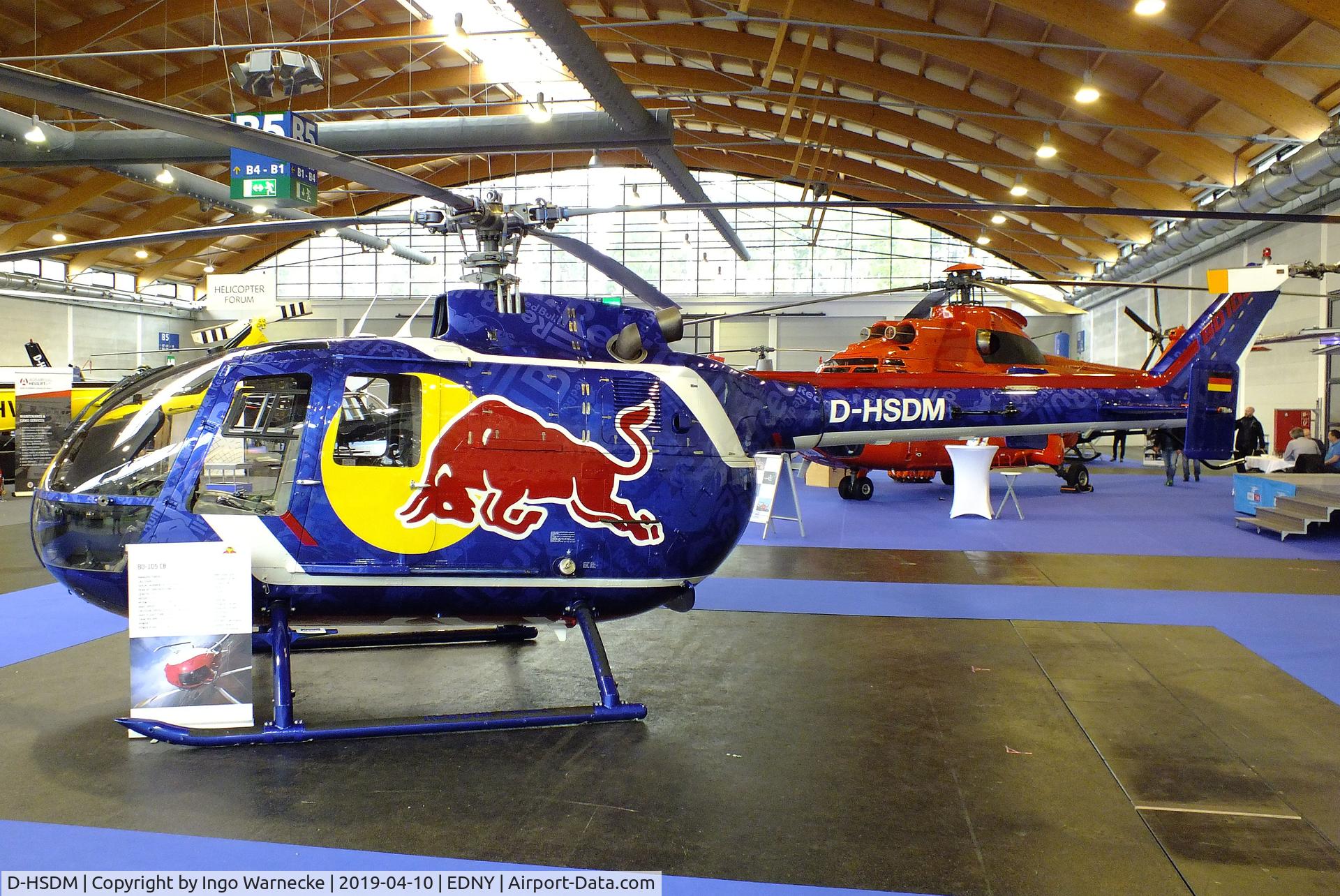D-HSDM, MBB Bo-105CB C/N S-126, MBB Bo 105CB at the AERO 2019, Friedrichshafen