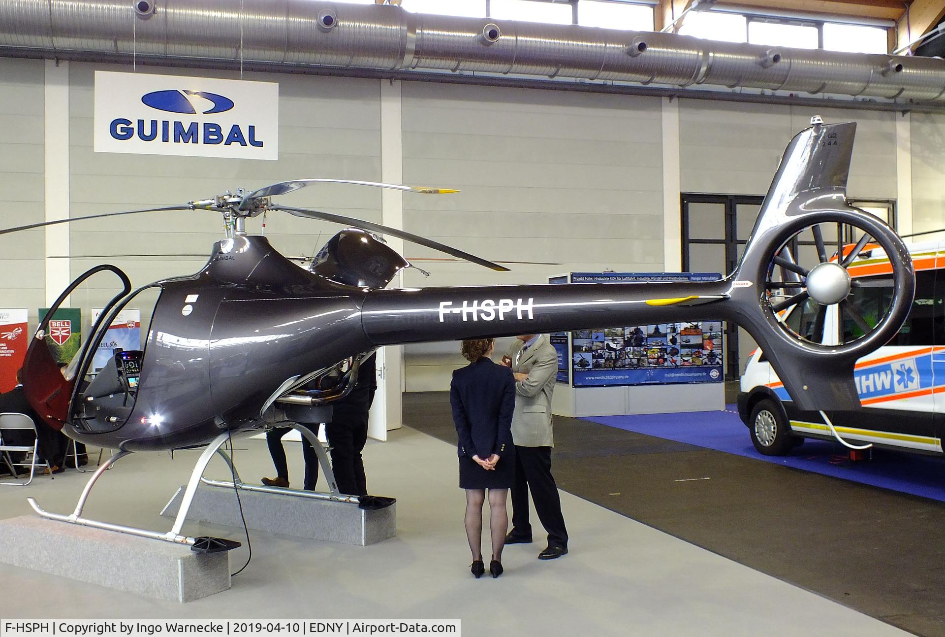 F-HSPH, Guimbal Cabri G2 C/N 1244, Guimbal Cabri G2 at the AERO 2019, Friedrichshafen