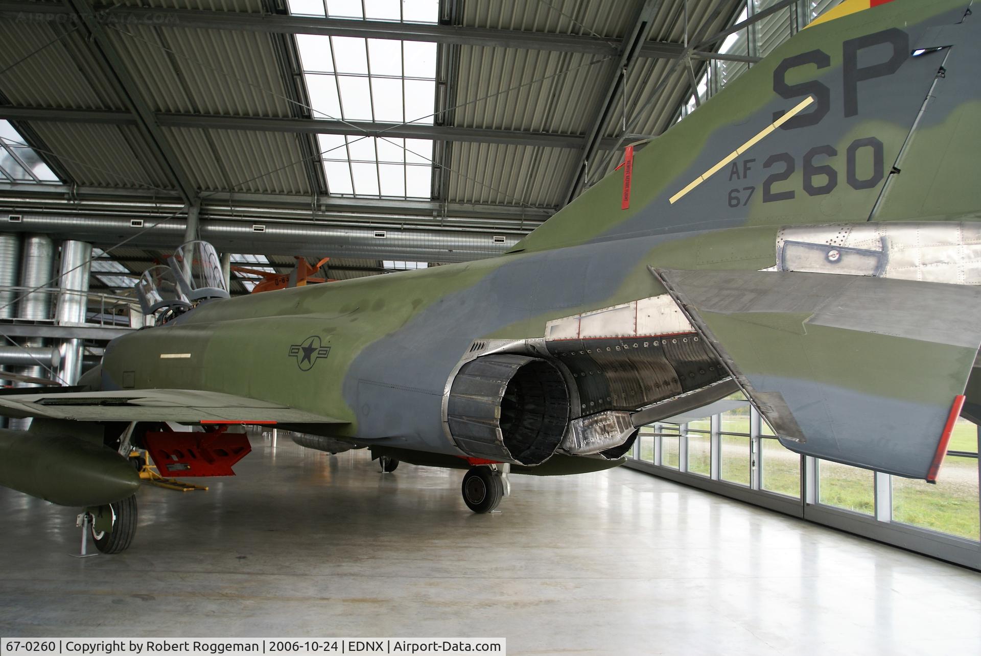 67-0260, 1967 McDonnell Douglas F-4E Phantom II C/N 2972, OBERSCHLEISSHEIM DEUTSCHES MUSEUM.
SP.